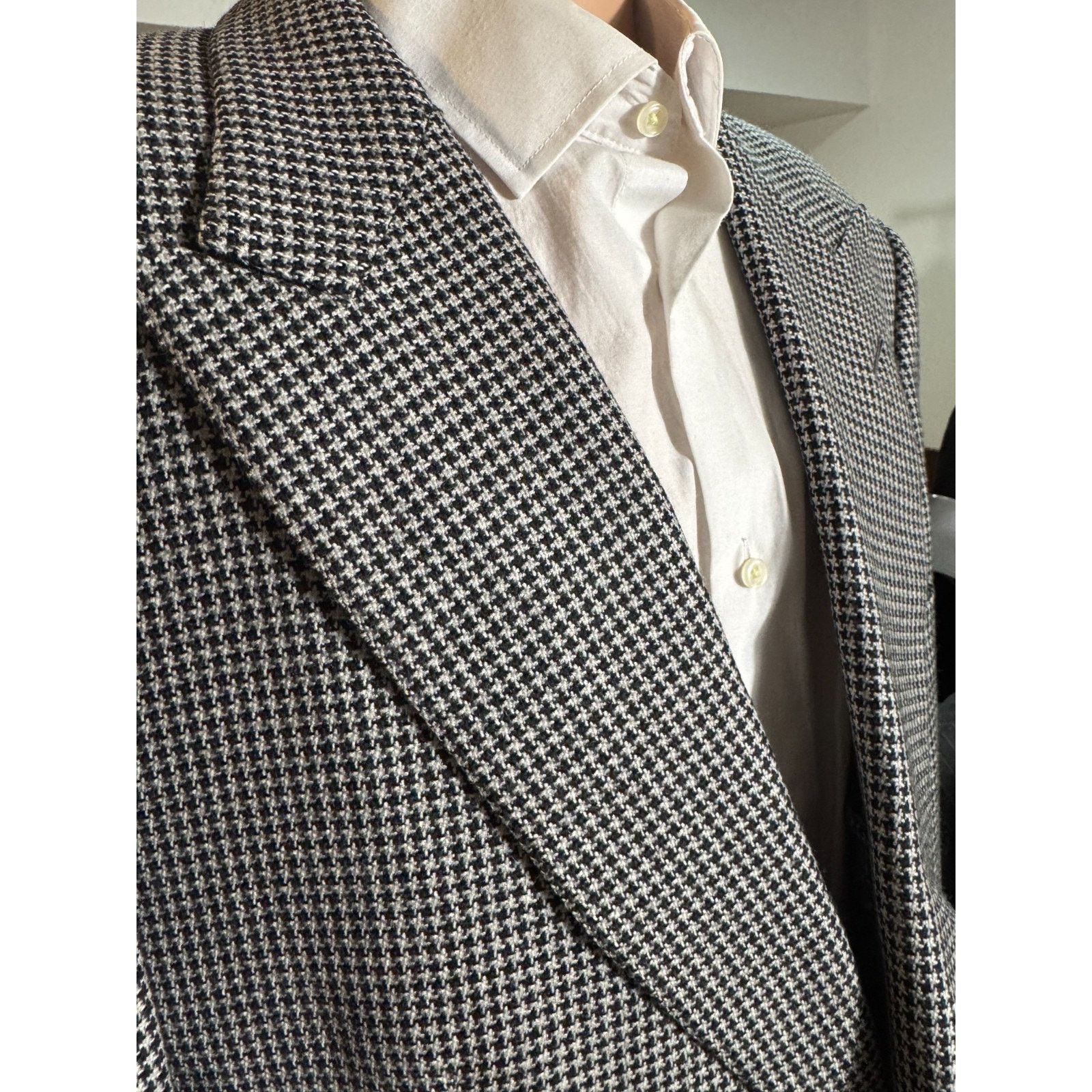 Tom Ford Tom Ford Tweed Houndstooth Sportcoat 56L IT 46L US Peak Size 46L - 4 Thumbnail