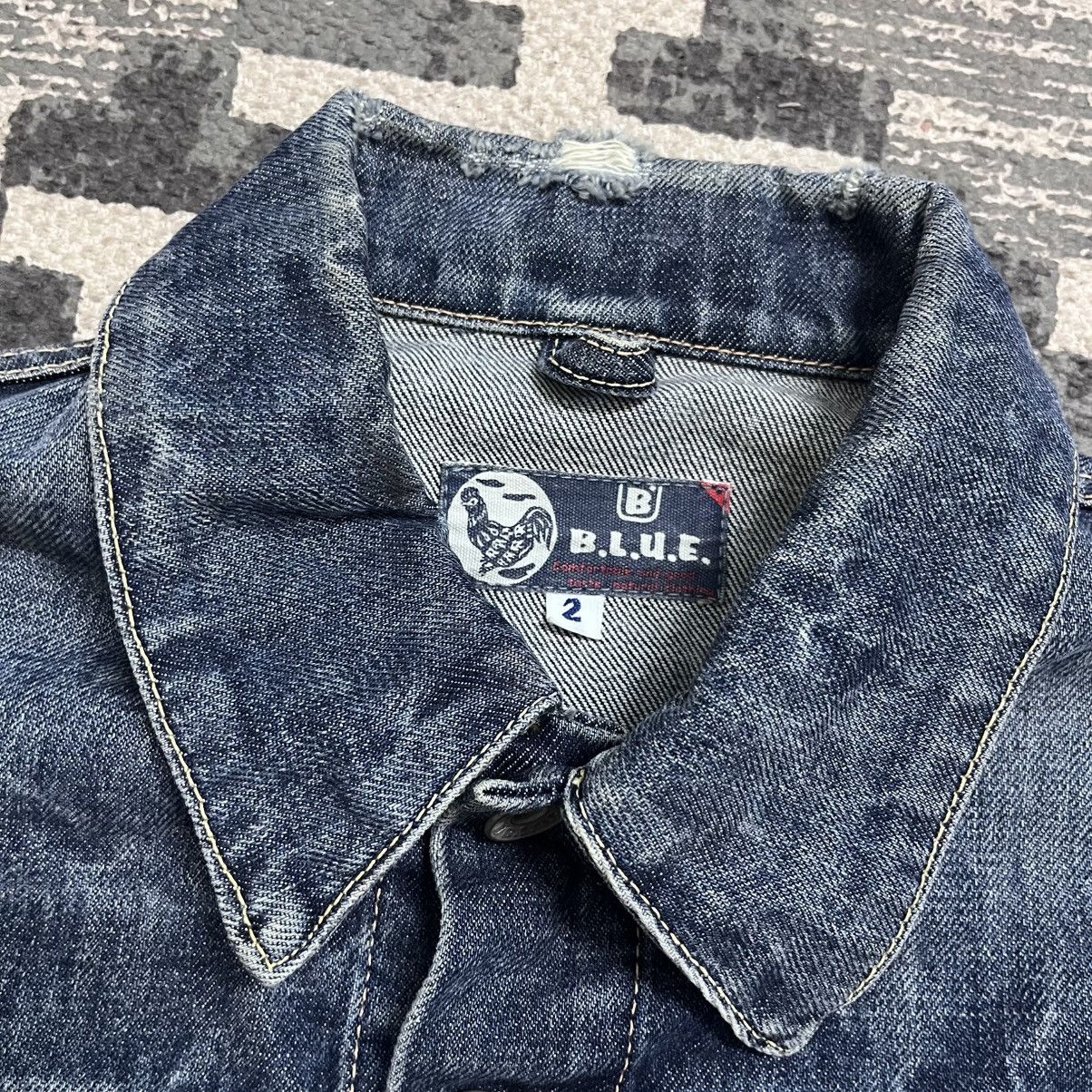 Blue Blue Japan Authentic Blue Blue Japan Distressed Denim Jacket Size US XS / EU 42 / 0 - 3 Thumbnail