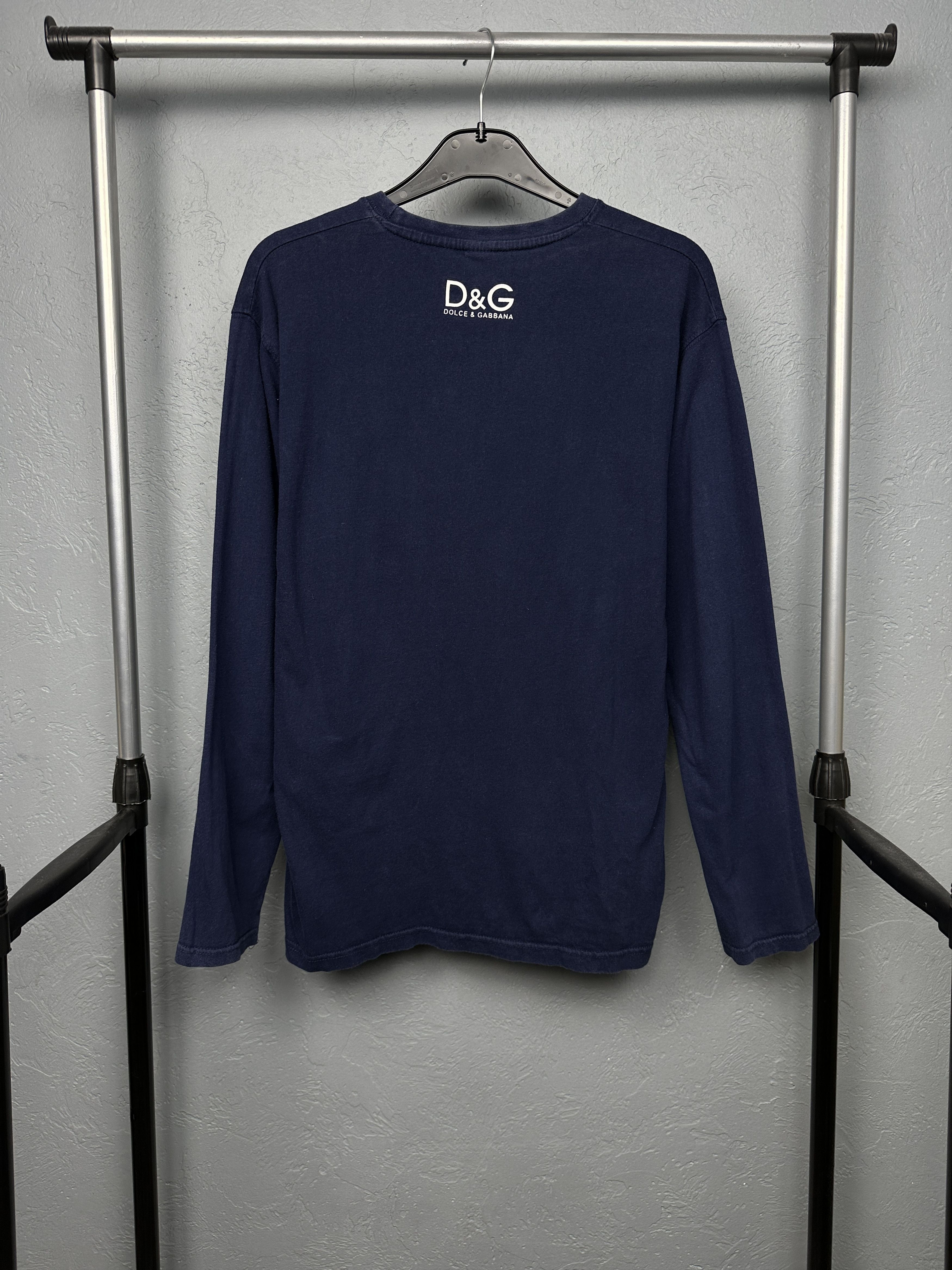 Dolce & Gabbana × Vintage Dolce & Gabbana 90s Vintage Mens Long Sleeve T-Shirt Size US XL / EU 56 / 4 - 7 Thumbnail
