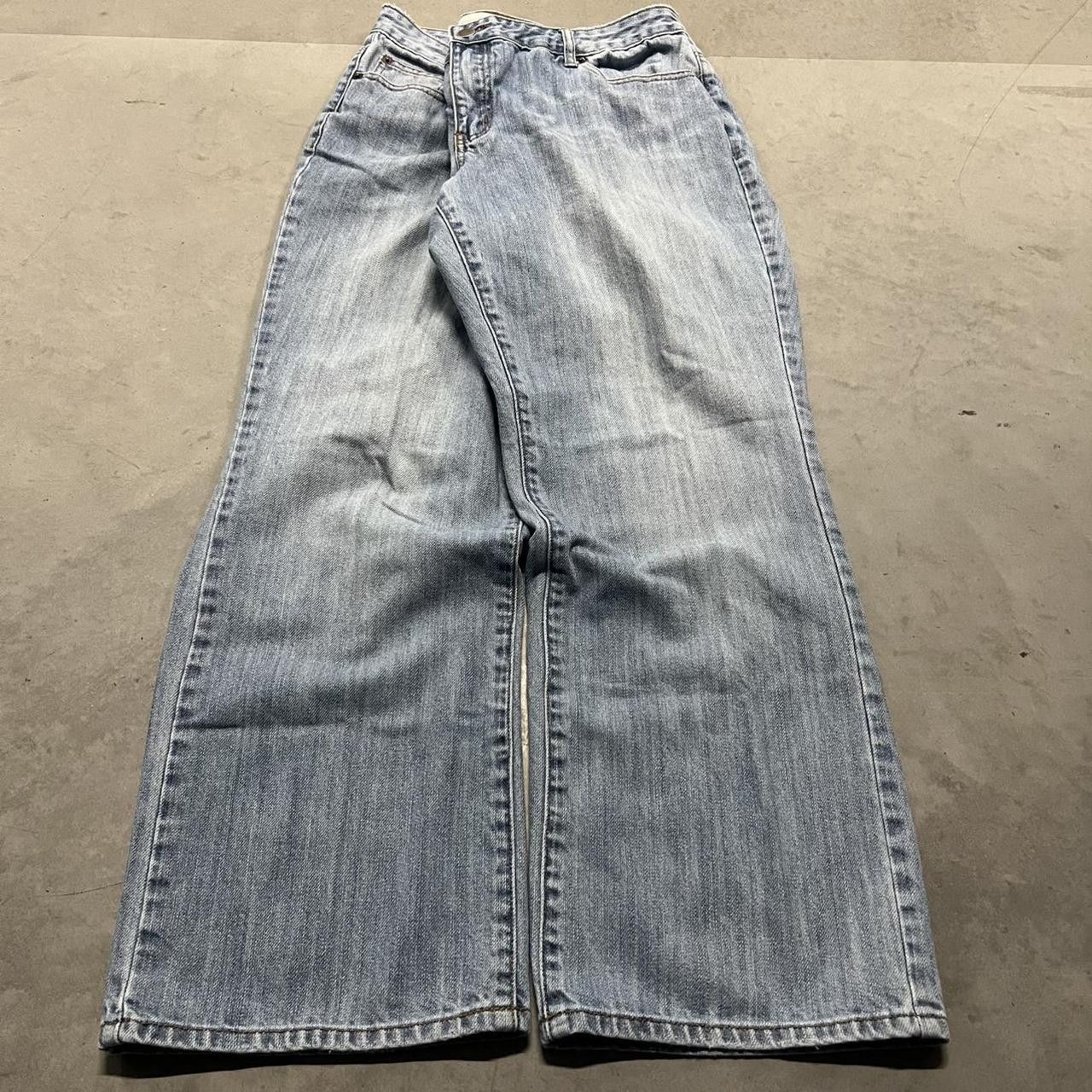 Vintage Vintage Y2K/2000s Baggy Bootcut Blue Light wash Denim Jeans! Size US 36 / EU 52 - 3 Thumbnail