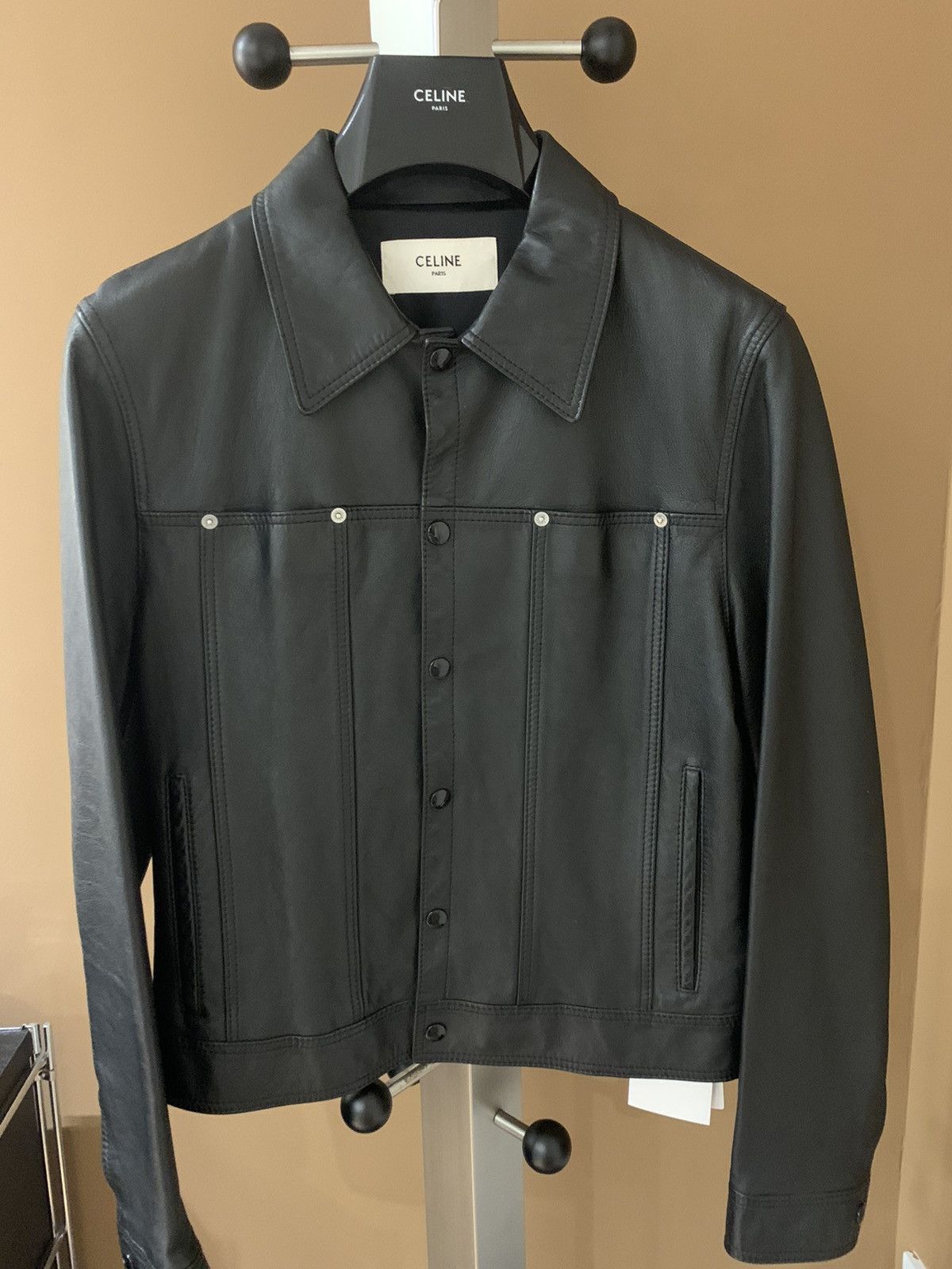 Celine Celine 2020FW Studded Lambskin safari jacket Size US M / EU 48-50 / 2 - 1 Thumbnail