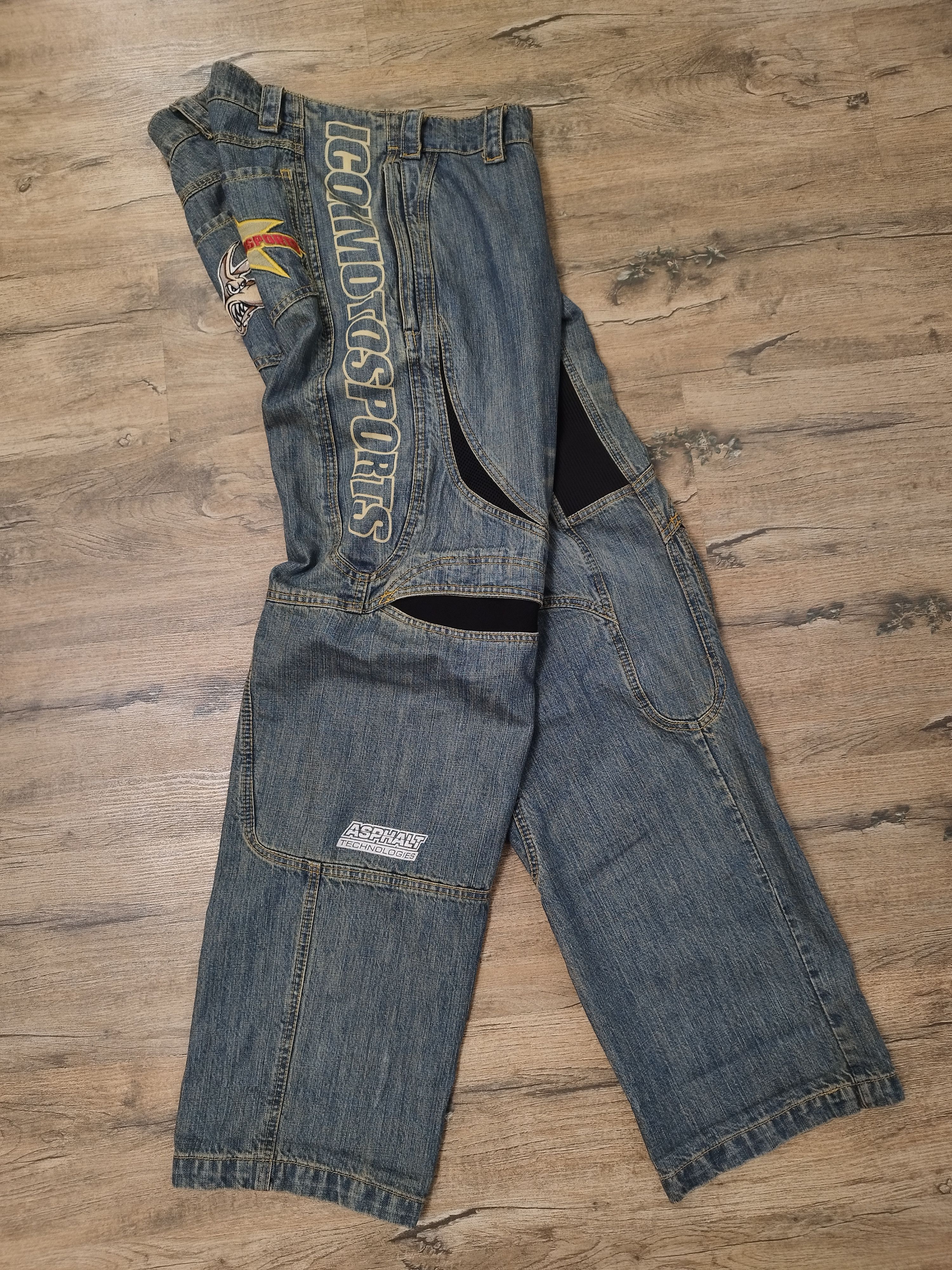 ICON Motorsports Vintage Icon Motosports Heavyweight Riding Jeans Baggy Moto Size US 34 / EU 50 - 2 Thumbnail