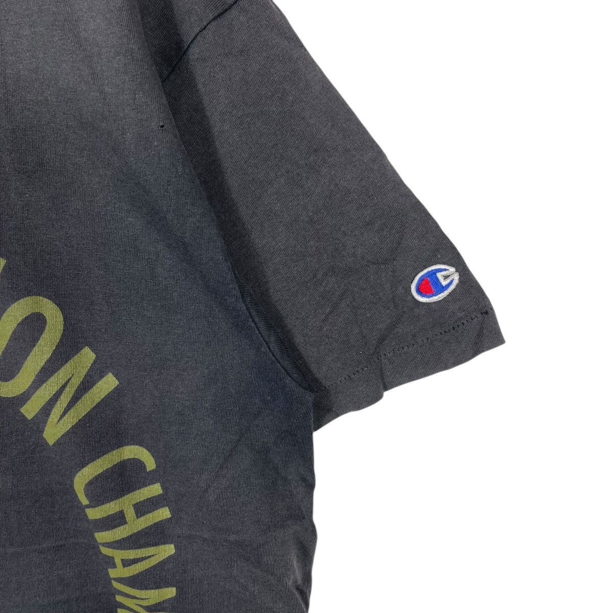 Champion Vintage Champion Big Logo T-Shirt Black Green Print Large Size US L / EU 52-54 / 3 - 5 Thumbnail