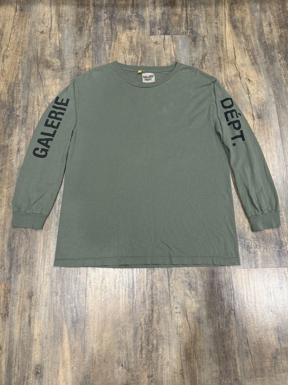 Gallery Dept. Gallery Dept Olive Green French Collector Souvenir L/S Tee Size US M / EU 48-50 / 2 - 2 Thumbnail