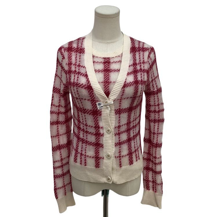 Dior Dior Plaid Mohair Blend Cardigan Size FR 36 Size XS / US 0-2 / IT 36-38 - 1 Thumbnail