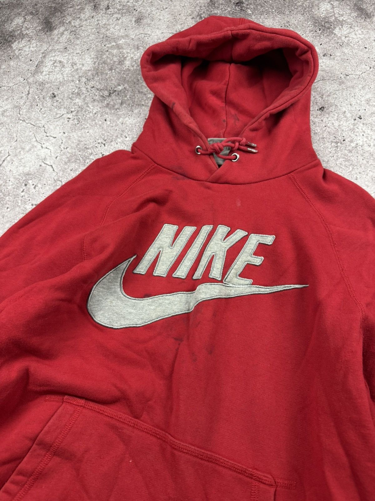 Nike Vintage Nike distressed Y2K big logo baggy hoodie Size US L / EU 52-54 / 3 - 3 Thumbnail