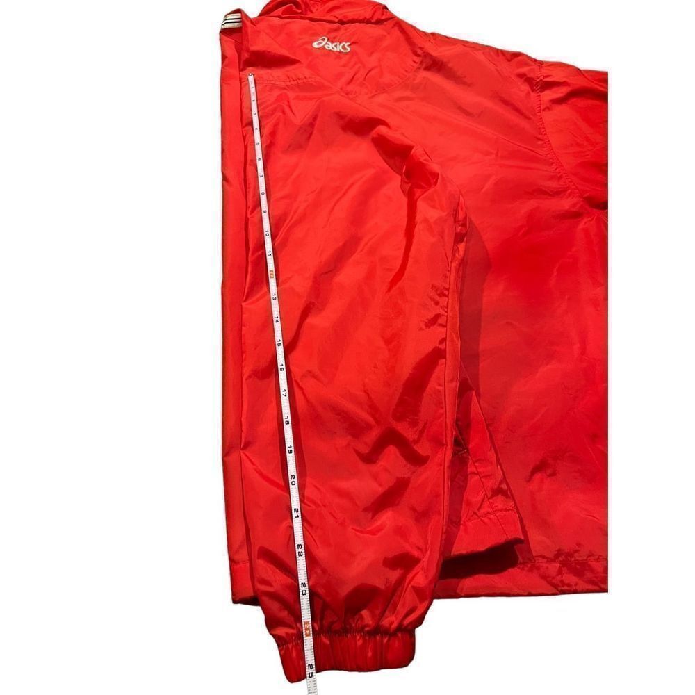 Asics Asics Red Windbreaker Jacket size Large Size US L / EU 52-54 / 3 - 5 Thumbnail