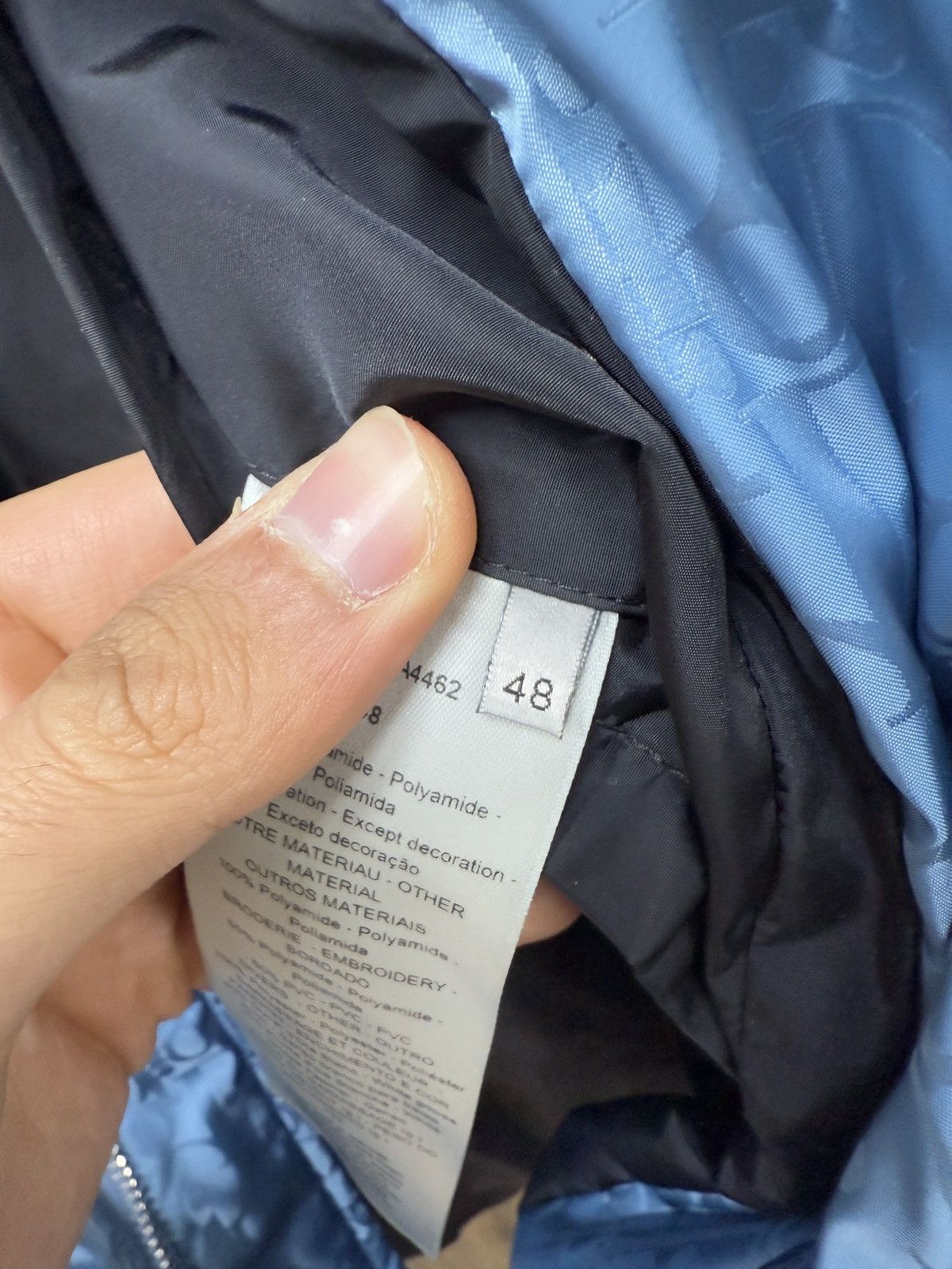 Dior Christian Dior Baby Blue Puffer Jacket Size US M / EU 48-50 / 2 - 10 Thumbnail