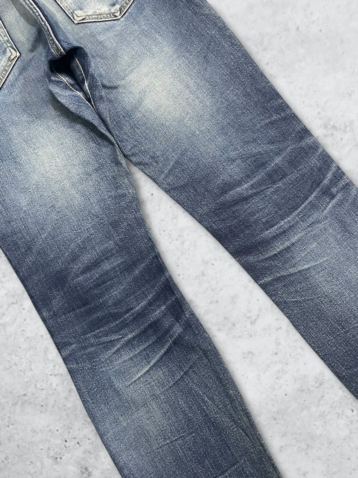 Edwin Vintage Edwin Made in Japan Blue Wash Loose Straight Jeans Size US 30 / EU 46 - 9 Thumbnail
