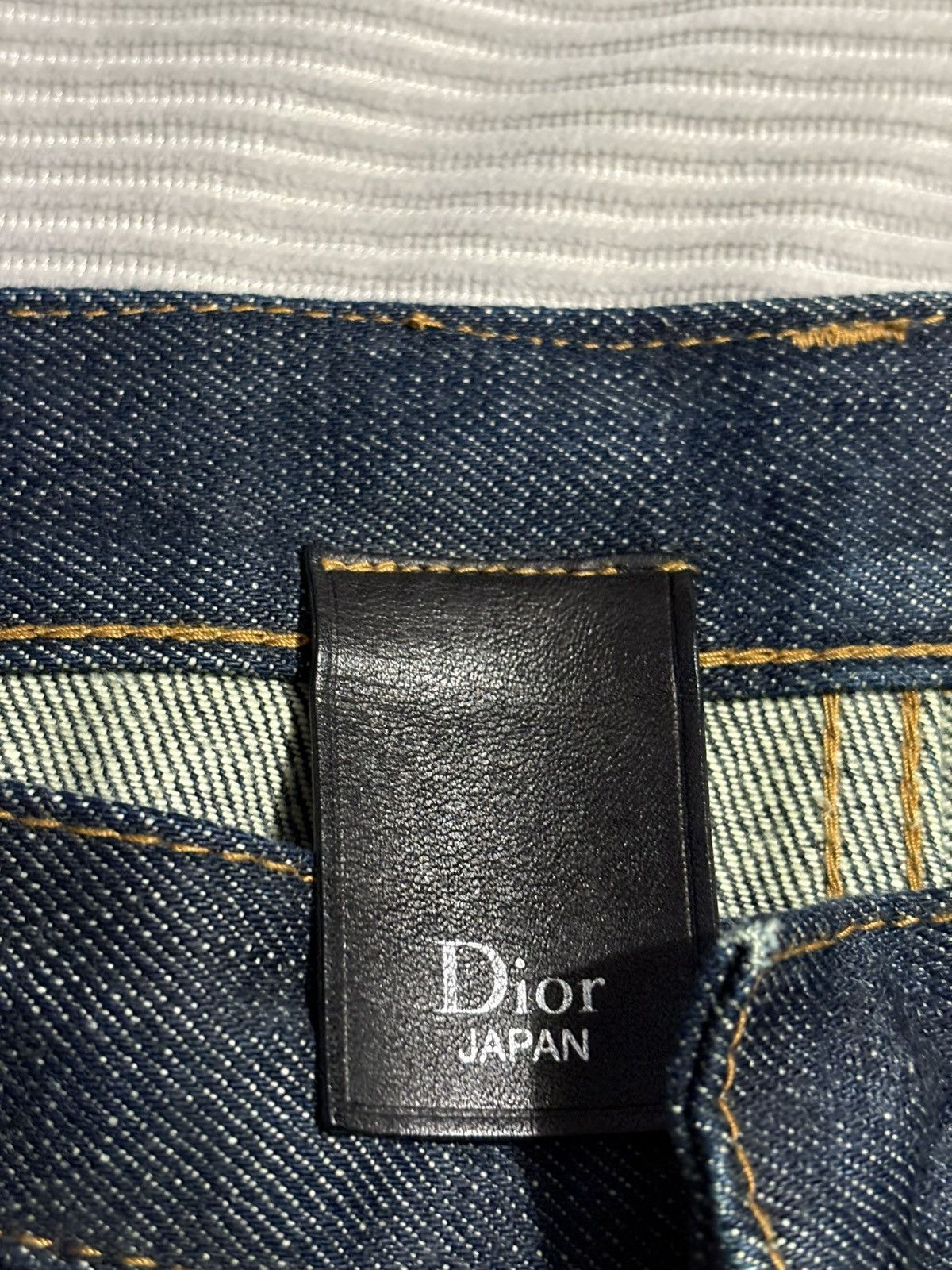 Dior 28 Dior Unaltered Stacked MIJ Sand Wash Denim Jeans hedi kva Size US 28 / EU 44 - 10 Thumbnail