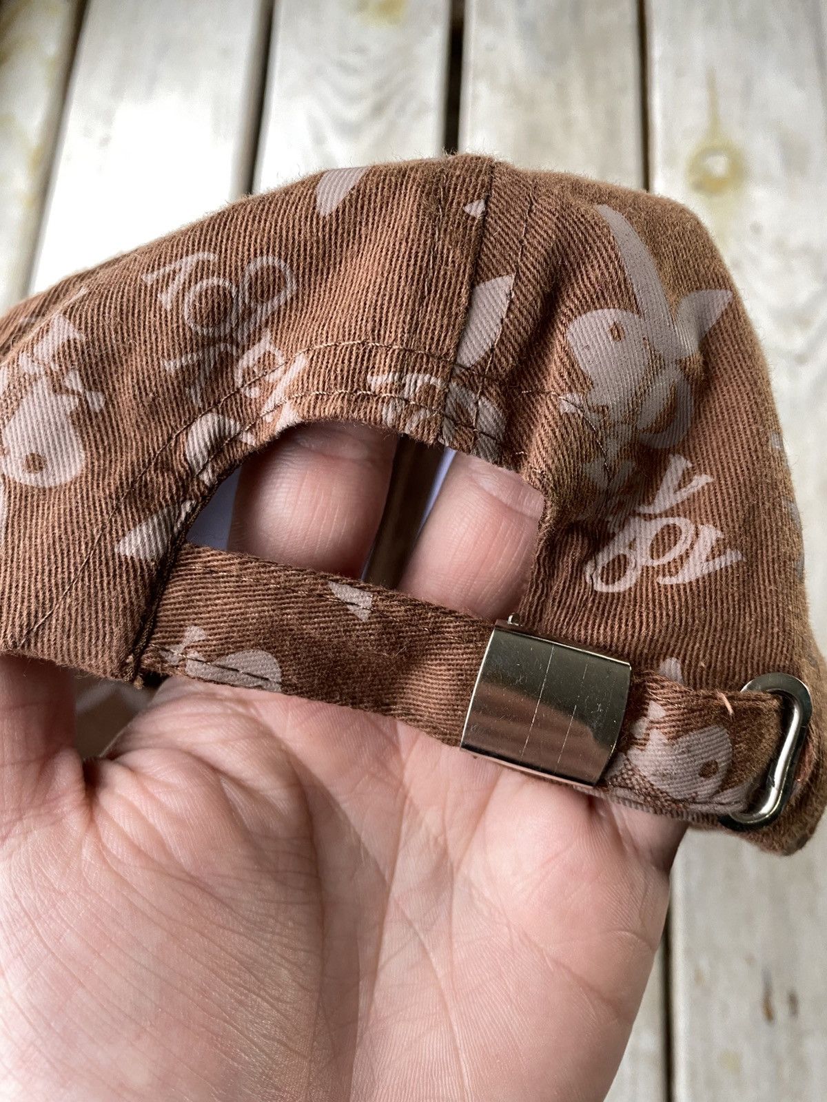Playboy × Vintage Vintage Monogram Bunny PLAY BOY sex porn sk8 cap Hat Size ONE SIZE - 5 Thumbnail