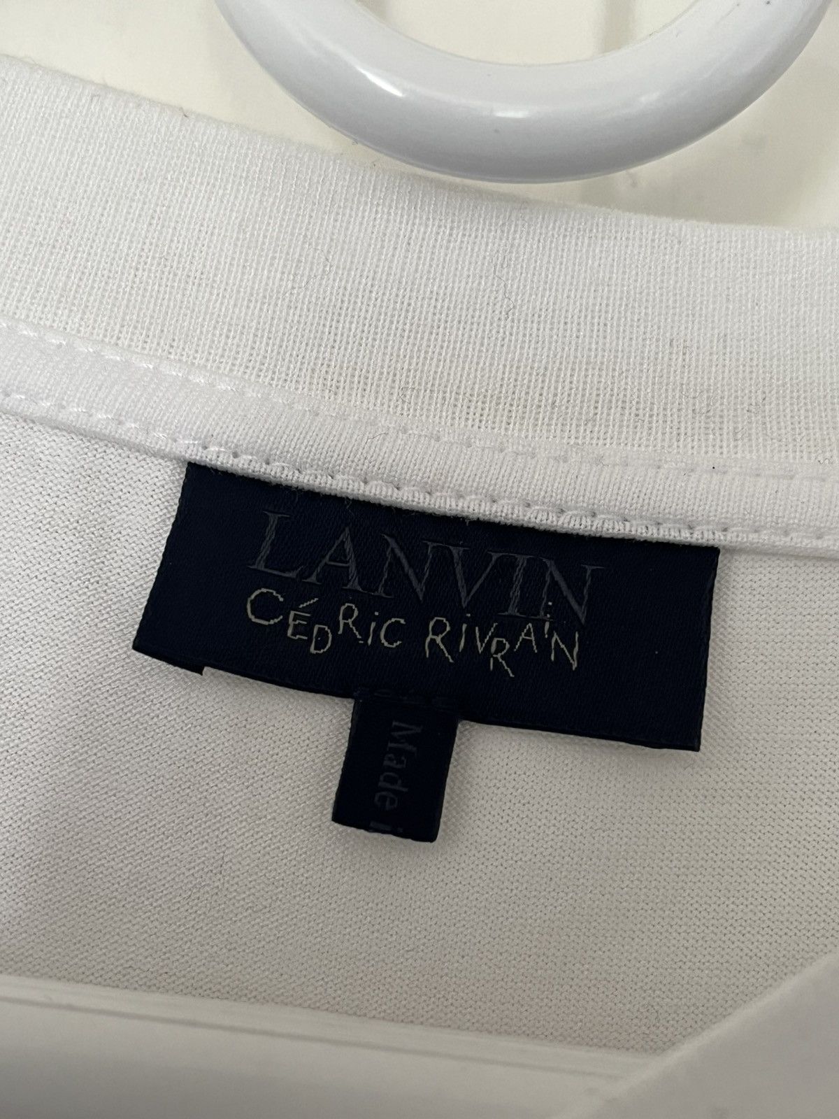 Lanvin Lanvin X Cedric Rivrain Eyes Glare Tee White Size Large Size US L / EU 52-54 / 3 - 4 Thumbnail