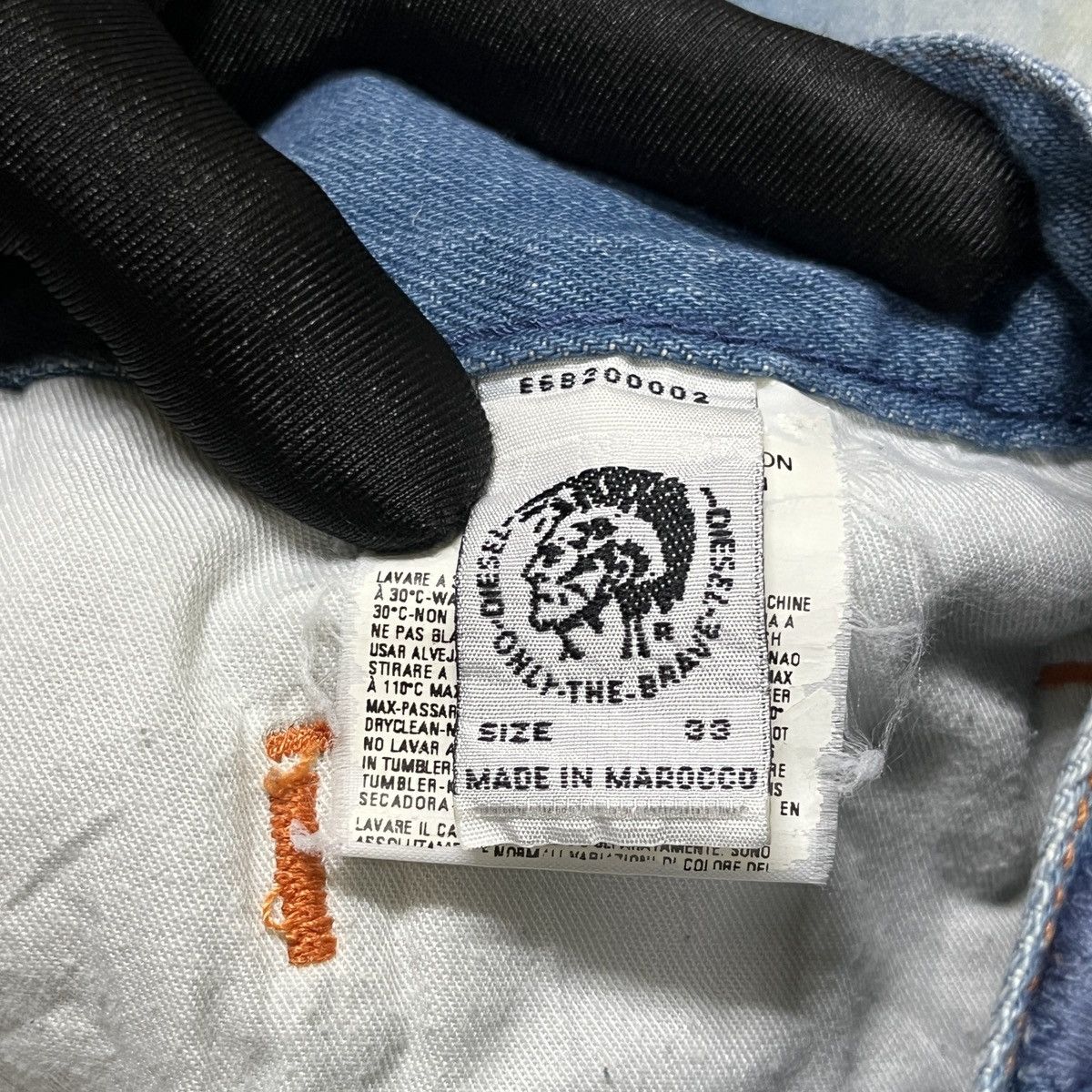 Designer × Diesel Y2k Diesel Washed Jeans Size US 33 - 9 Thumbnail
