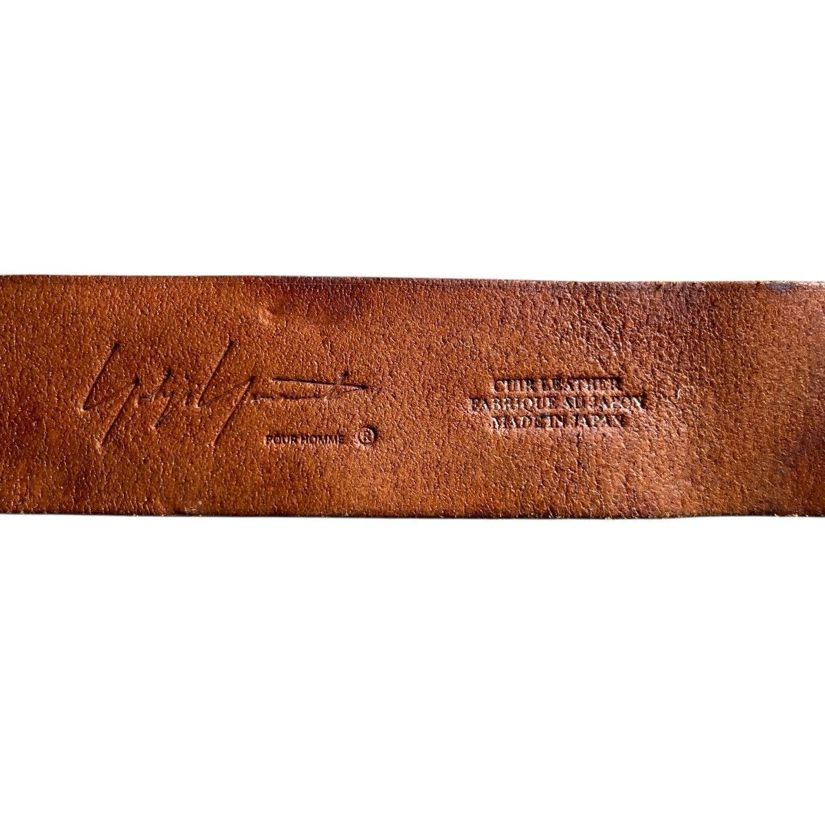 Yohji Yamamoto Yohji Yamamoto Pour Homme Leather Belt Size 30 - 6 Thumbnail