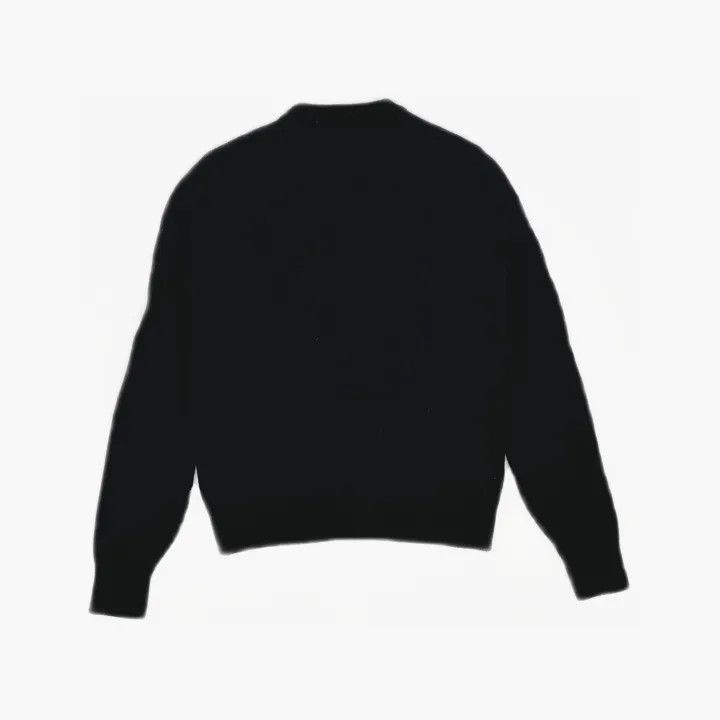 AMI AMIPARIS Men's Black Crewneck Sweater with Hearts -2507 Size US XS / EU 42 / 0 - 3 Thumbnail