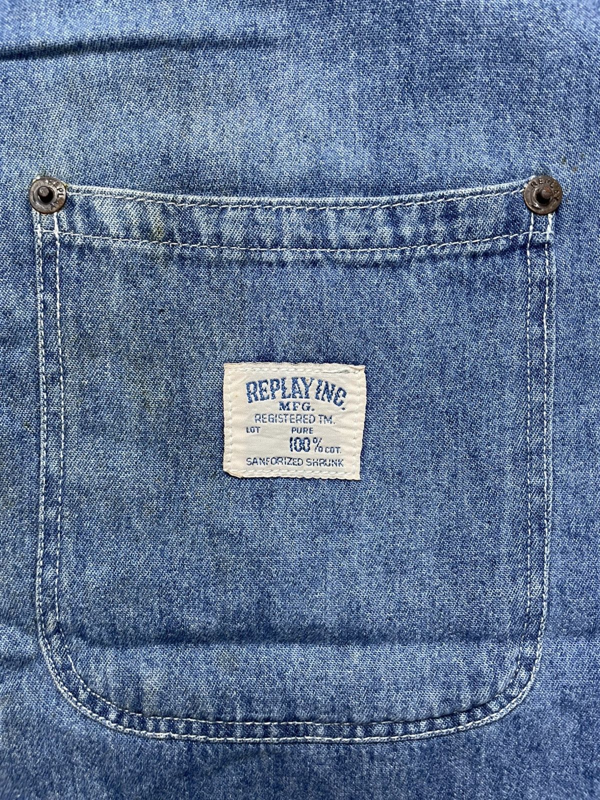 Replay Replay vintage Denim Shirt Made in Italy Chambray Naval Size US L / EU 52-54 / 3 - 4 Thumbnail