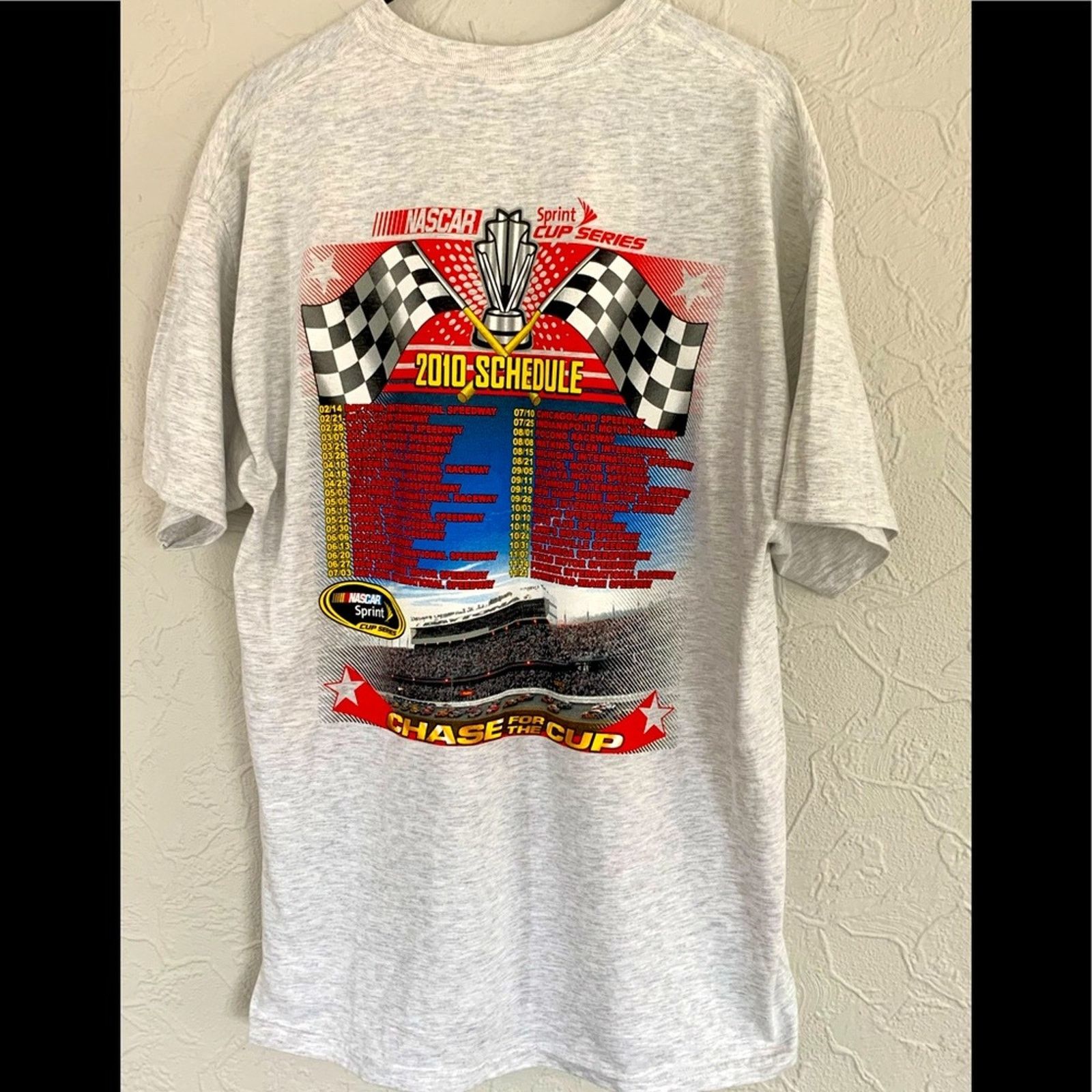 NASCAR MENS DAYTONA 500 OFFICIAL RACE SHIRT XL AWESOME MEGA PRINTS Size US XL / EU 56 / 4 - 2 Thumbnail