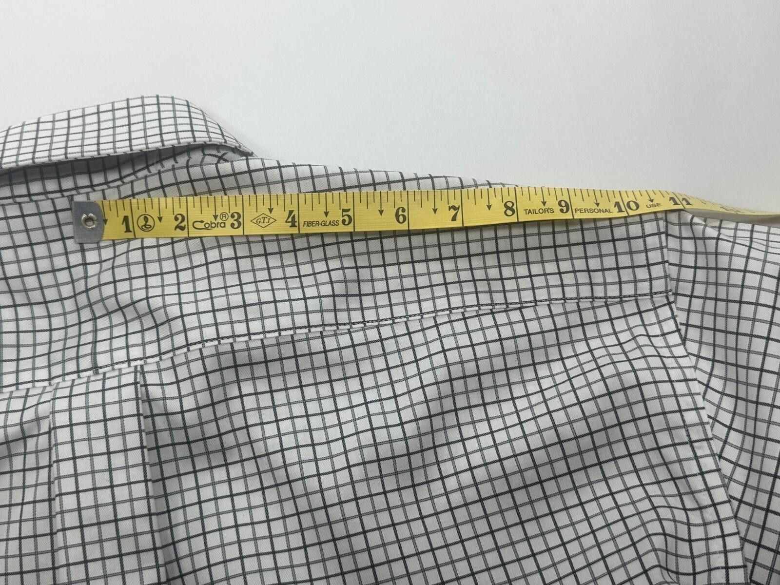 Other Forsyth of Canada 2-Ply Cotton Check Button Up Black Men XL Size US XL / EU 56 / 4 - 5 Thumbnail
