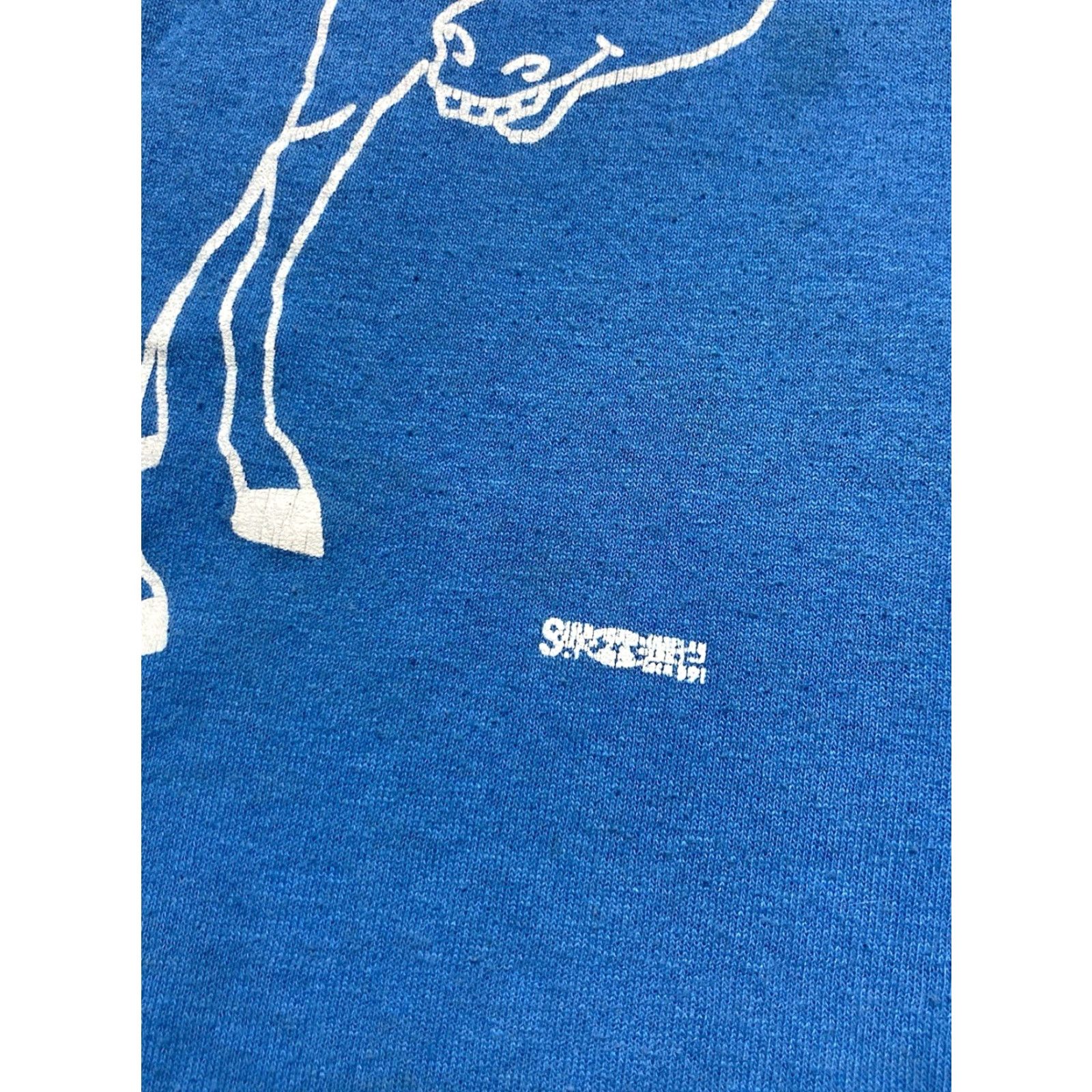 Vintage VINTAGE 80s Unbranded T-Shirt Men XL Blue 80s graphic job posting beats kissing ass donkey Union strike Shirts Mens Size US XL / EU 56 / 4 - 3 Thumbnail