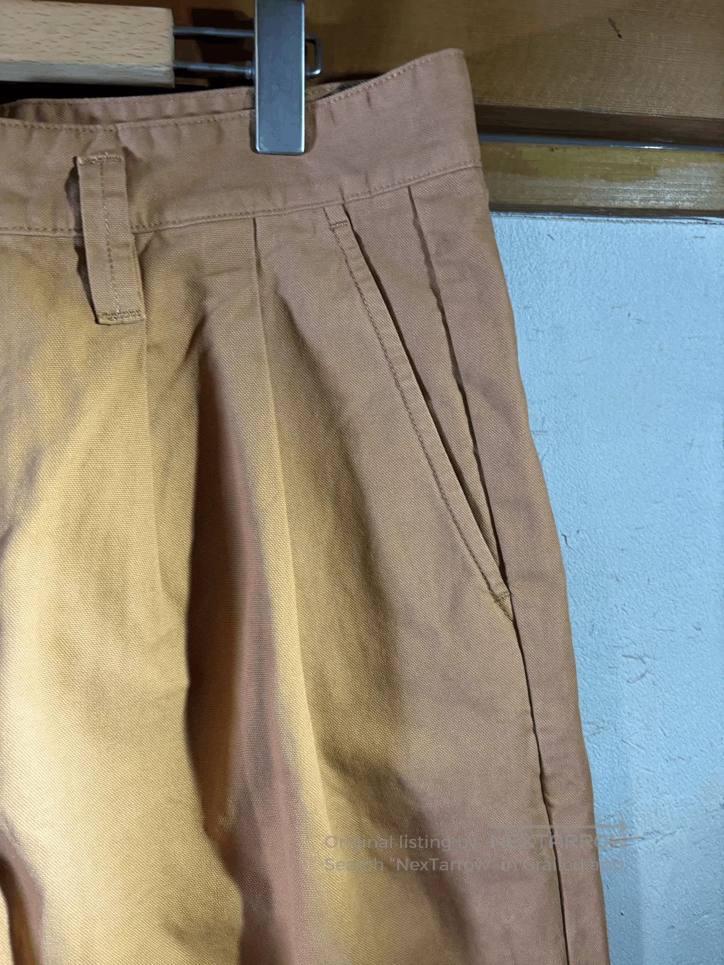MHI TOAST Plant Dyed Double Pleat Trousers. Size US 34 / EU 50 - 3 Thumbnail