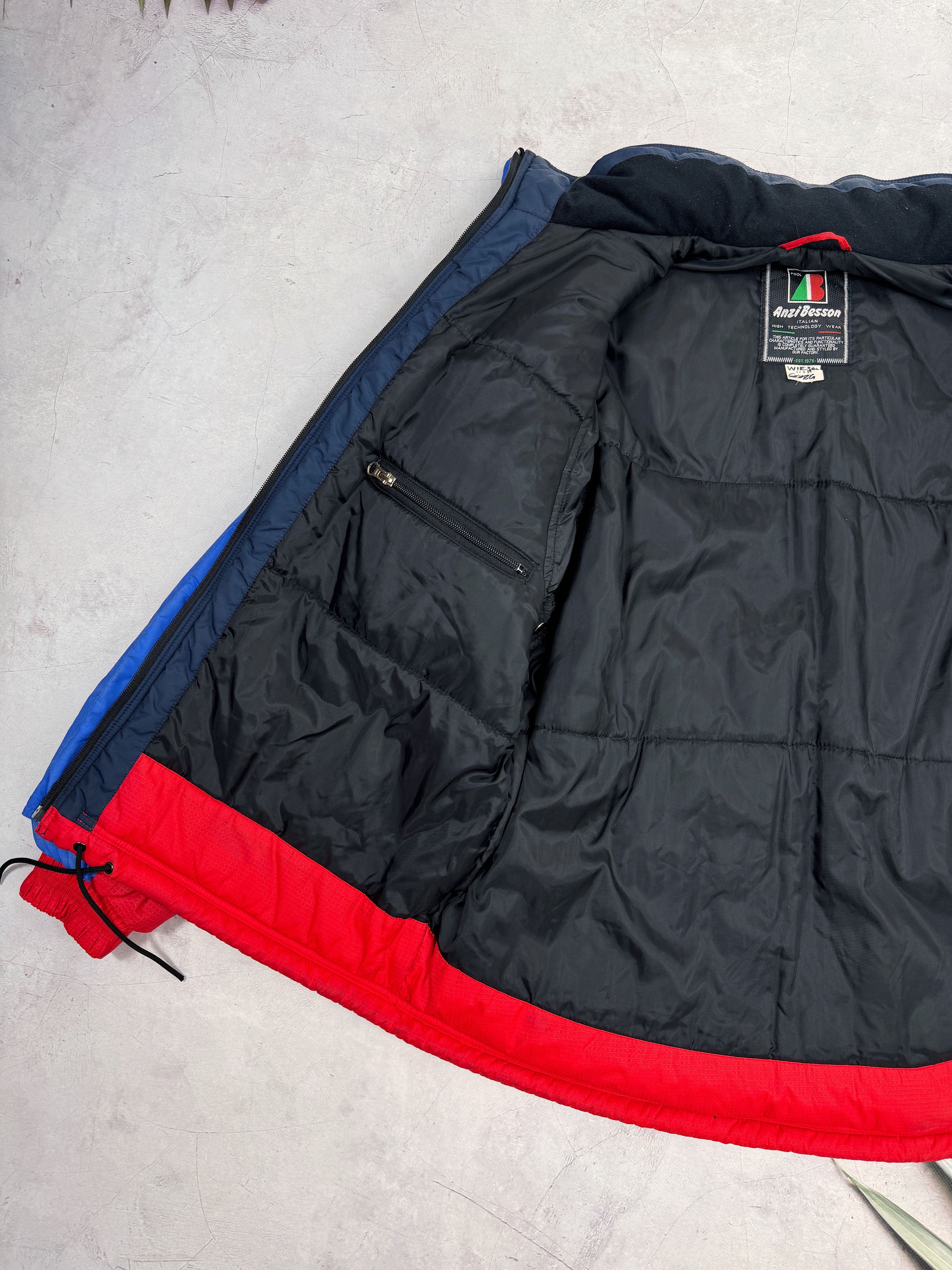 Vintage Anzi Besson Jacket FIS Nordic World Ski Champ 99 Ramsau Size US XL / EU 56 / 4 - 9 Thumbnail