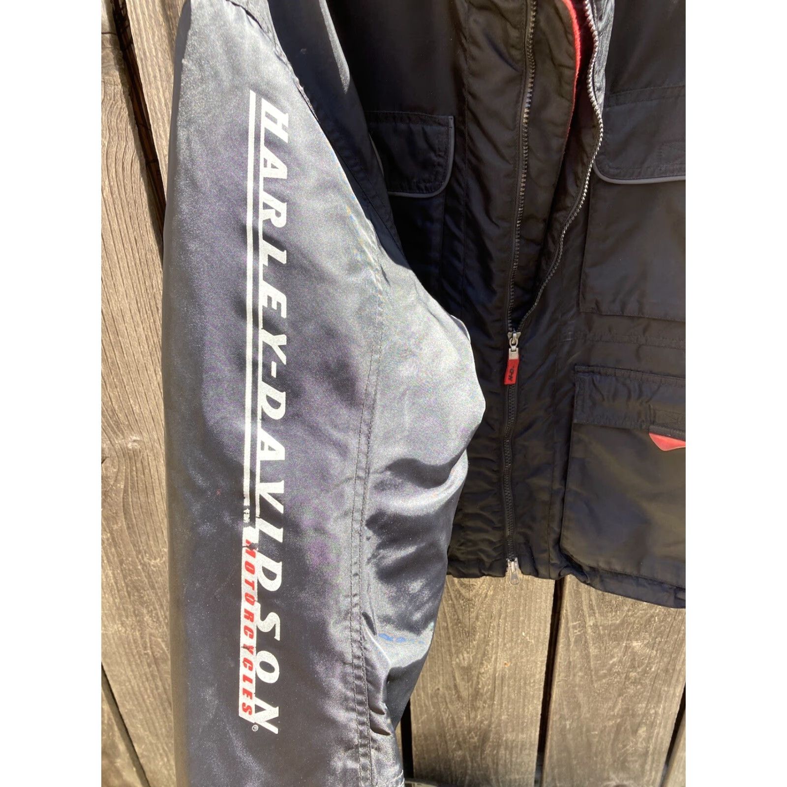Harley Davidson Harley Davidson Jacket 2XL Black Spell-Out Logo 3-in-1 Zip Pocket Ride Mens Jacket Size US XXL / EU 58 / 5 - 4 Thumbnail