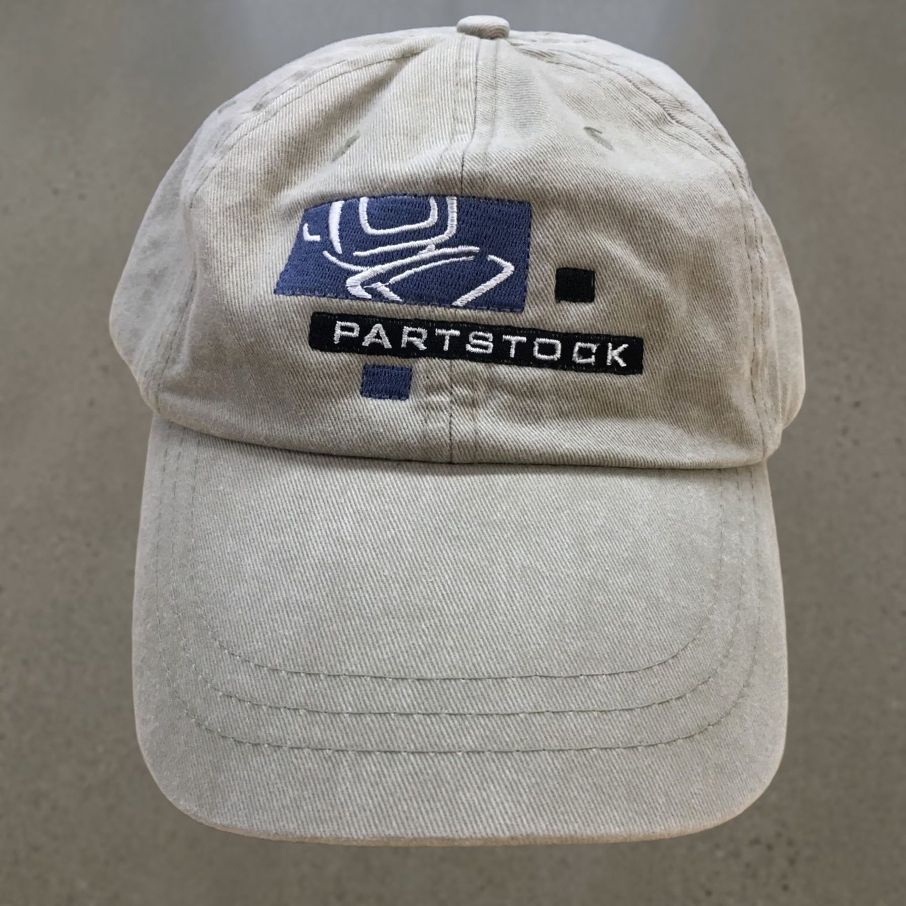 Vintage Zkapz Baseball Cap Hat Mens Beige One Size Curved Brim Casual Stock Part Stock Adjustable Size ONE SIZE - 1 Thumbnail