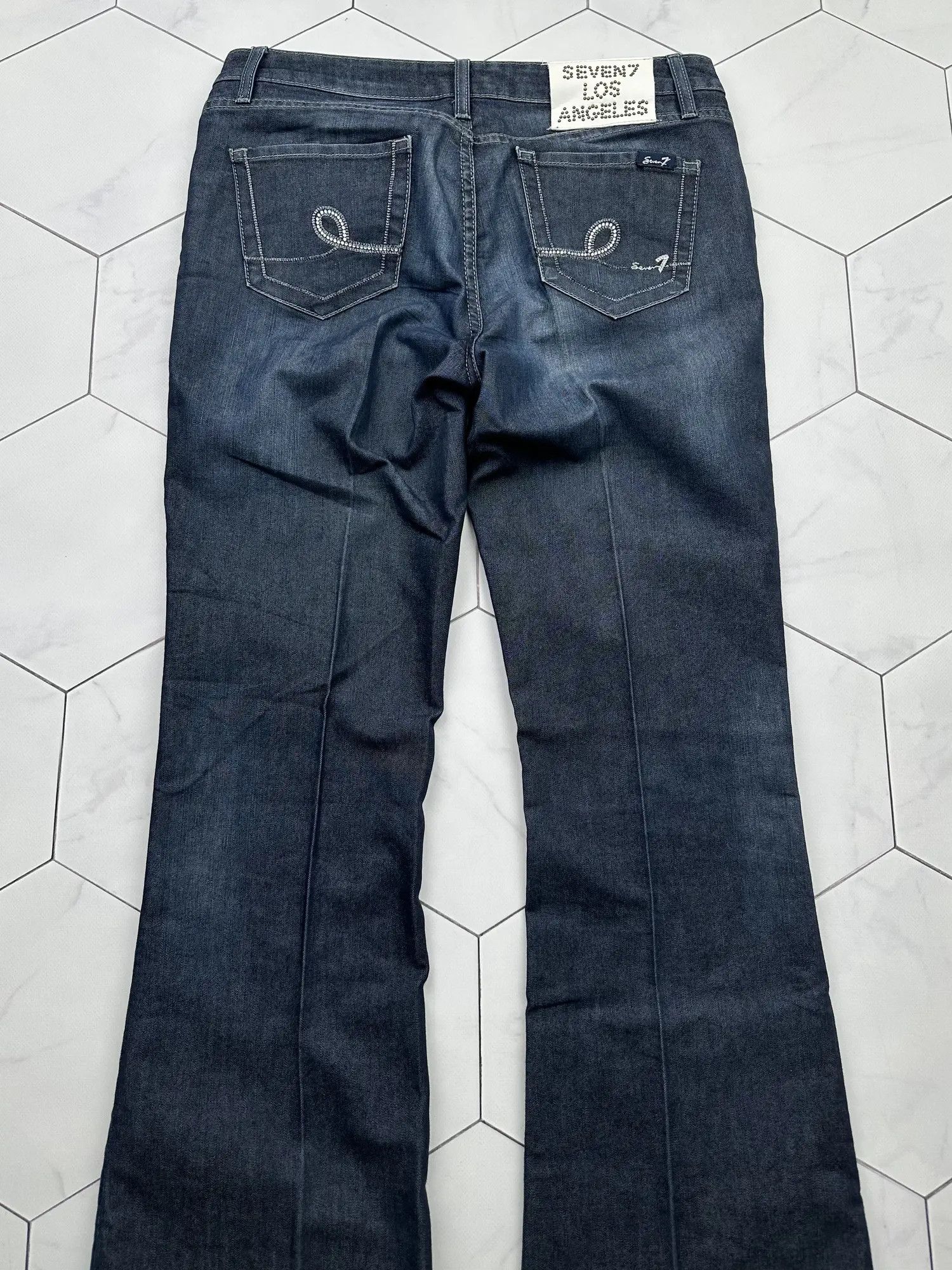 Vintage Vintage Light Faded Flare Pants E2(B8) Size 31" - 5 Thumbnail