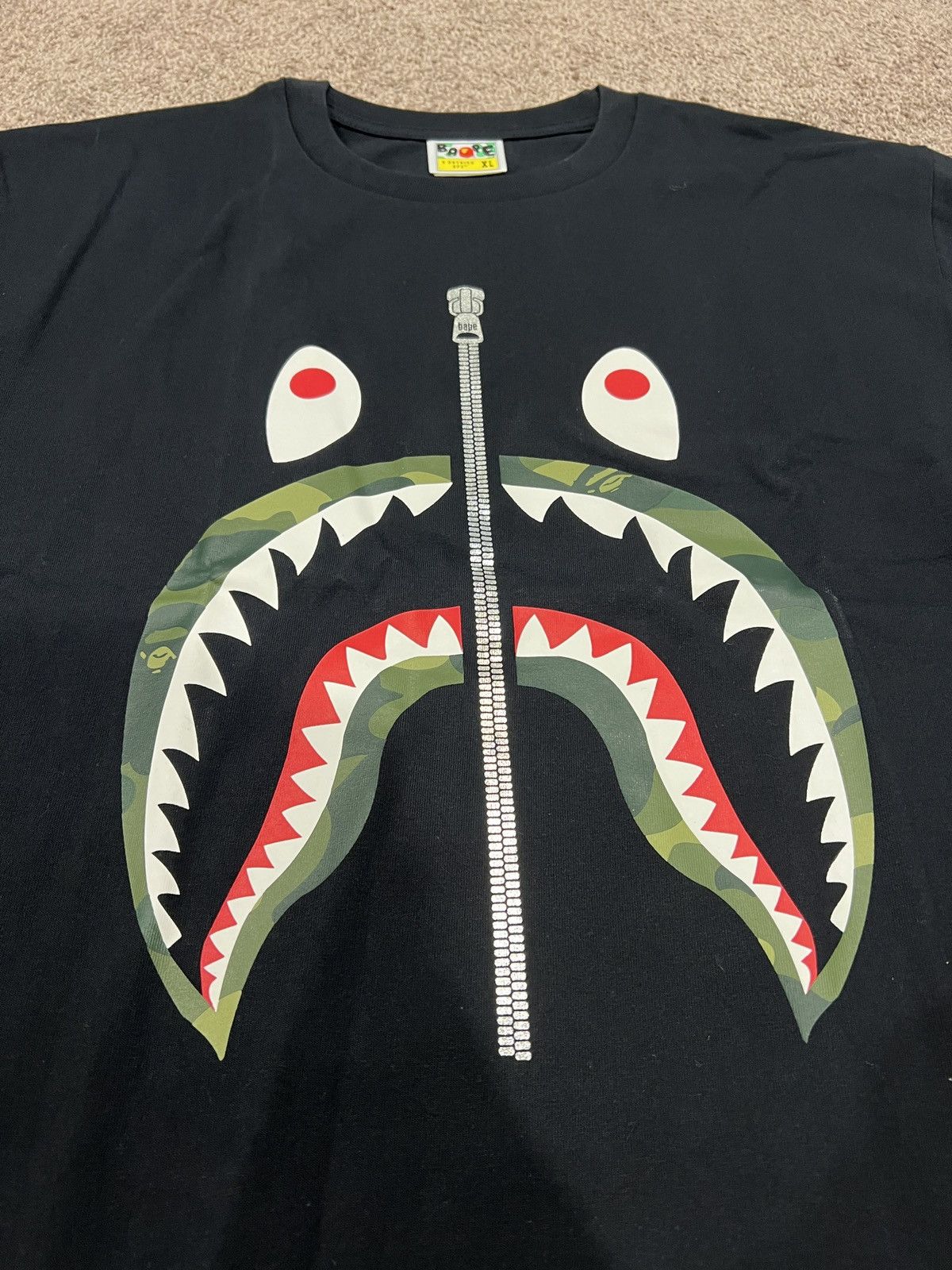 Bape Color Camo Shark Tee Size US XL / EU 56 / 4 - 2 Thumbnail
