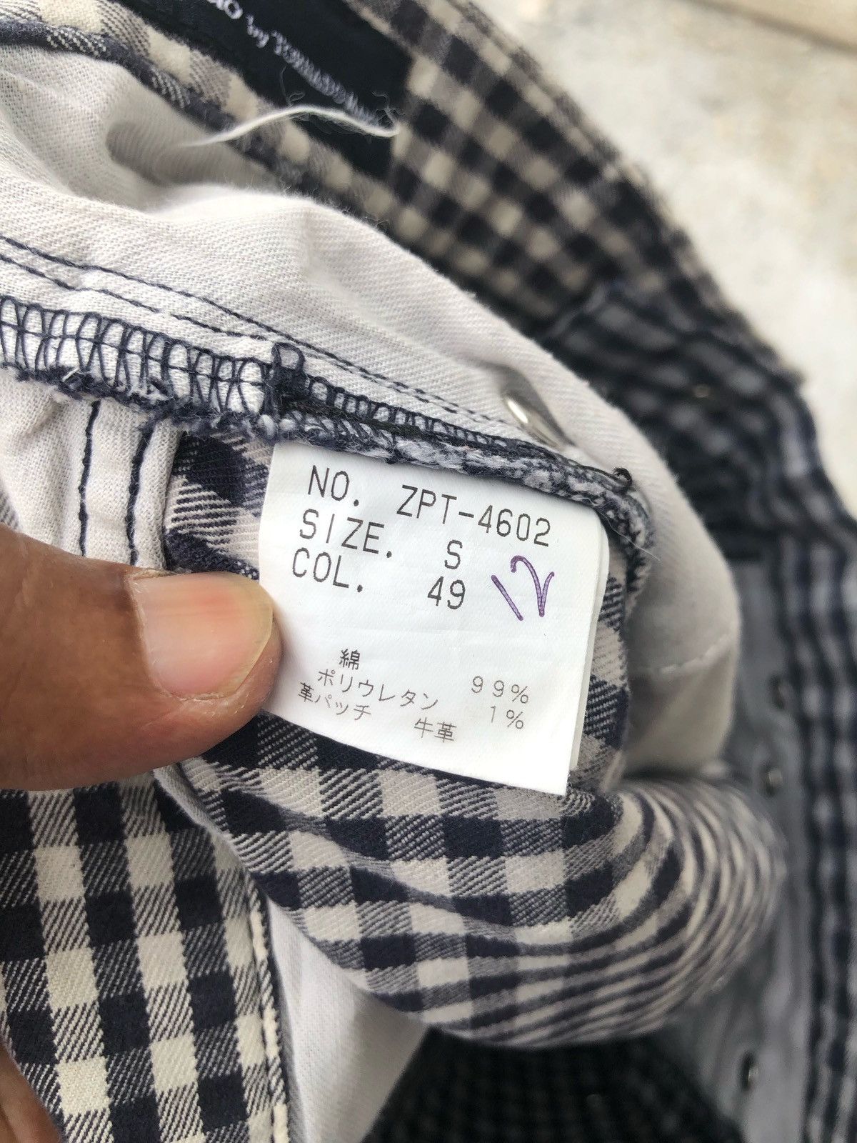 If Six Was Nine × Japanese Brand × Tornado Mart 🔥Tornado Mart Checkered Skinny Jeans 🔥 Size US 30 / EU 46 - 4 Thumbnail