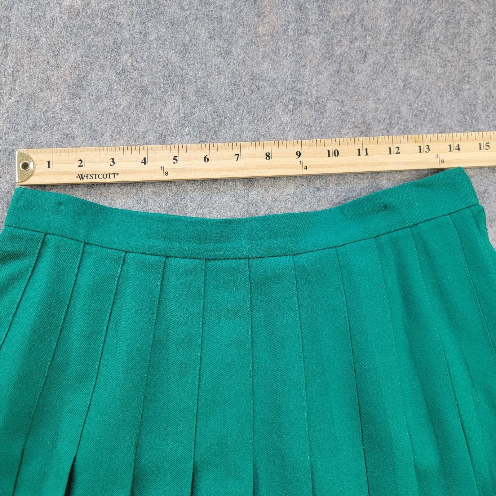 Vintage Talbots A-Line Wool Pleated Skirt Midi Preppy USA Vintage Size 28" / US 6 / IT 42 - 3 Thumbnail