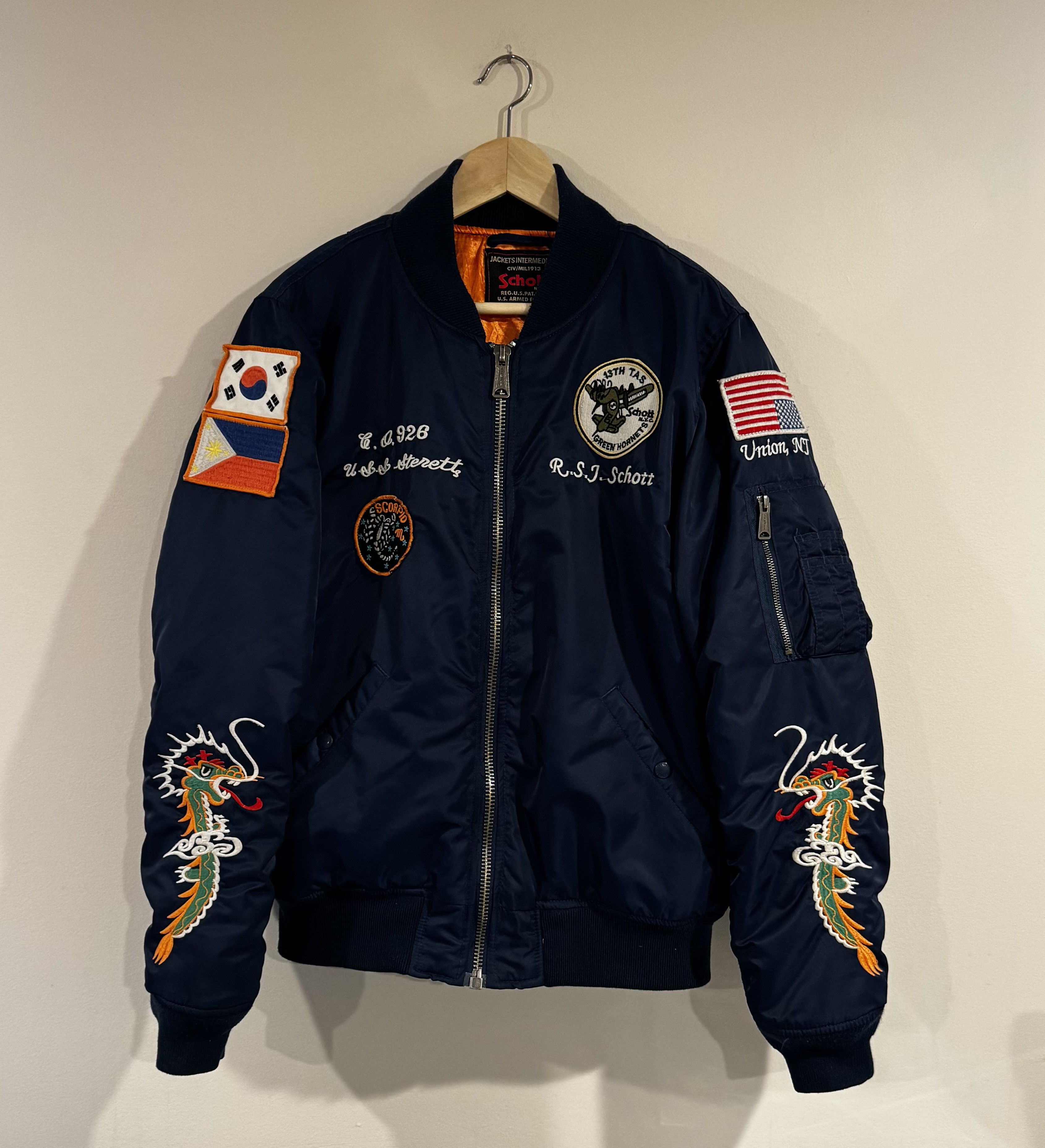 Schott West Pacific Bomber Jacket Size US M / EU 48-50 / 2 - 1 Thumbnail