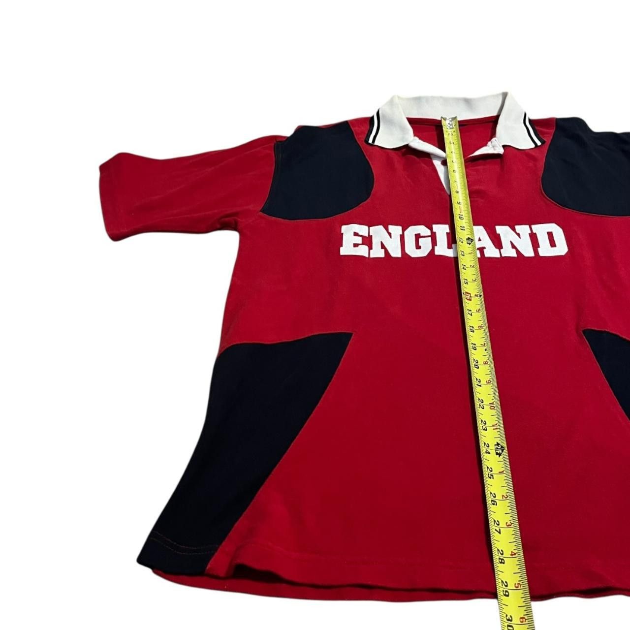Vintage VINTAGE England Union Jack Football Rugby Polo Size US L / EU 52-54 / 3 - 3 Thumbnail