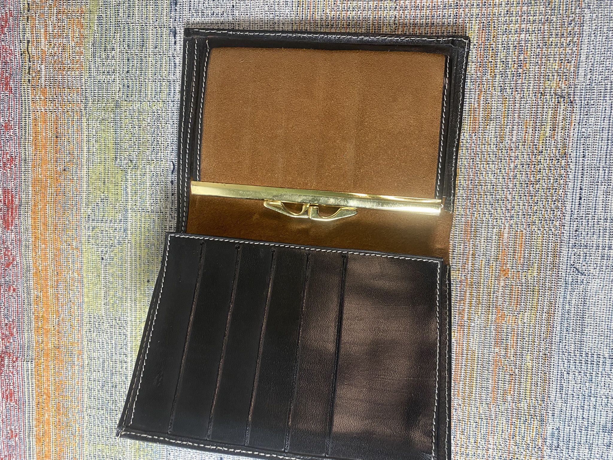 Kenzo Kenzo Paris Vintage Suede & Leather Wallet Brown France Size ONE SIZE - 5 Thumbnail