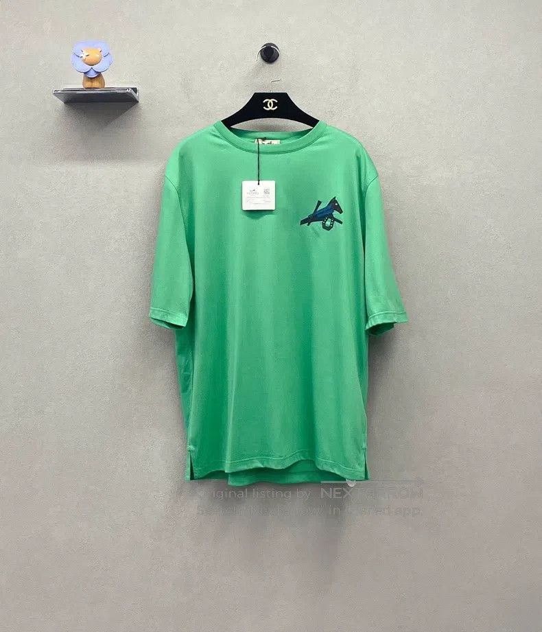 Hermes Hermes Short Sleeve T-Shirt, Flesh Green Size US M / EU 48-50 / 2 - 1 Thumbnail