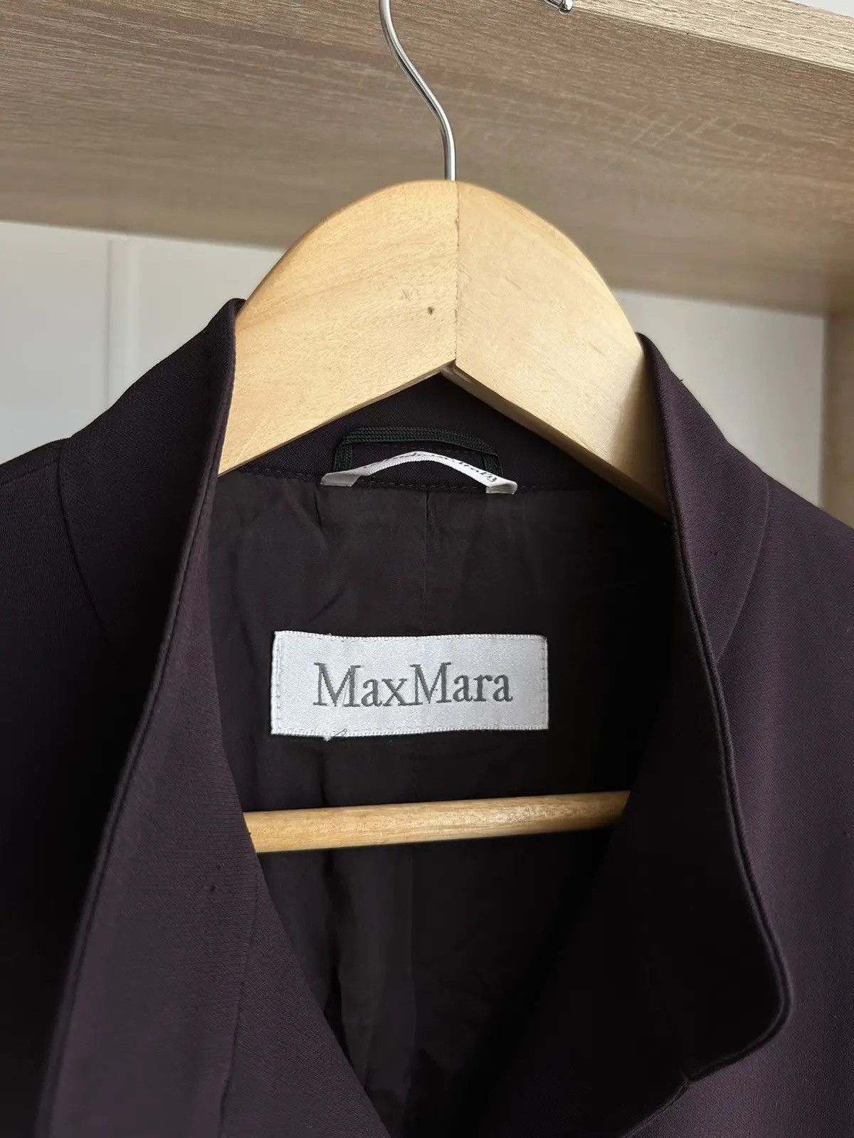 Max Mara × Vintage Vintage Max Mara Coat Violet Light Size 42 Size M / US 6-8 / IT 42-44 - 10 Thumbnail