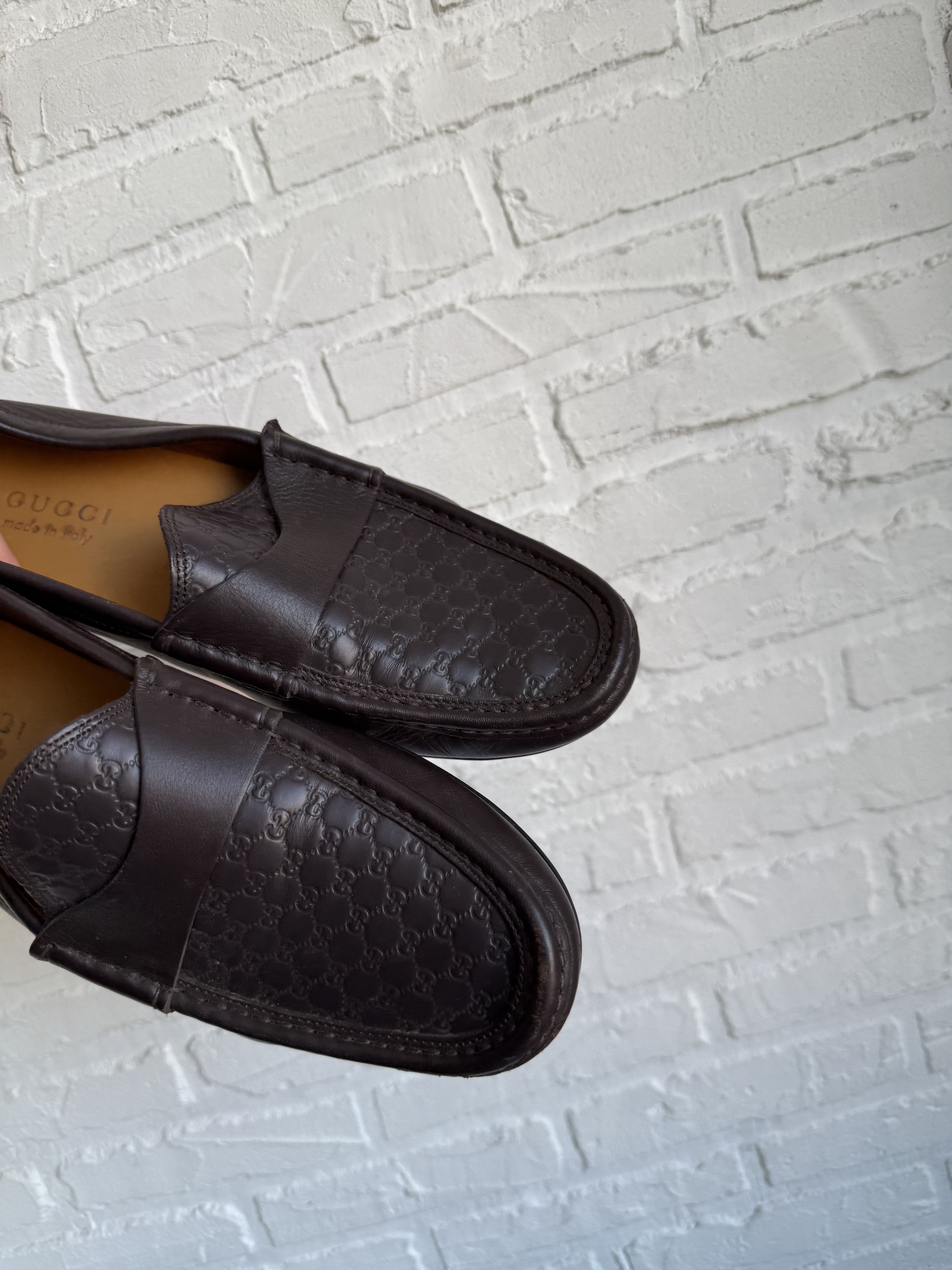 Gucci Gucci Guccissima brown driving loafers slip on Size US 8.5 / EU 41-42 - 12 Thumbnail