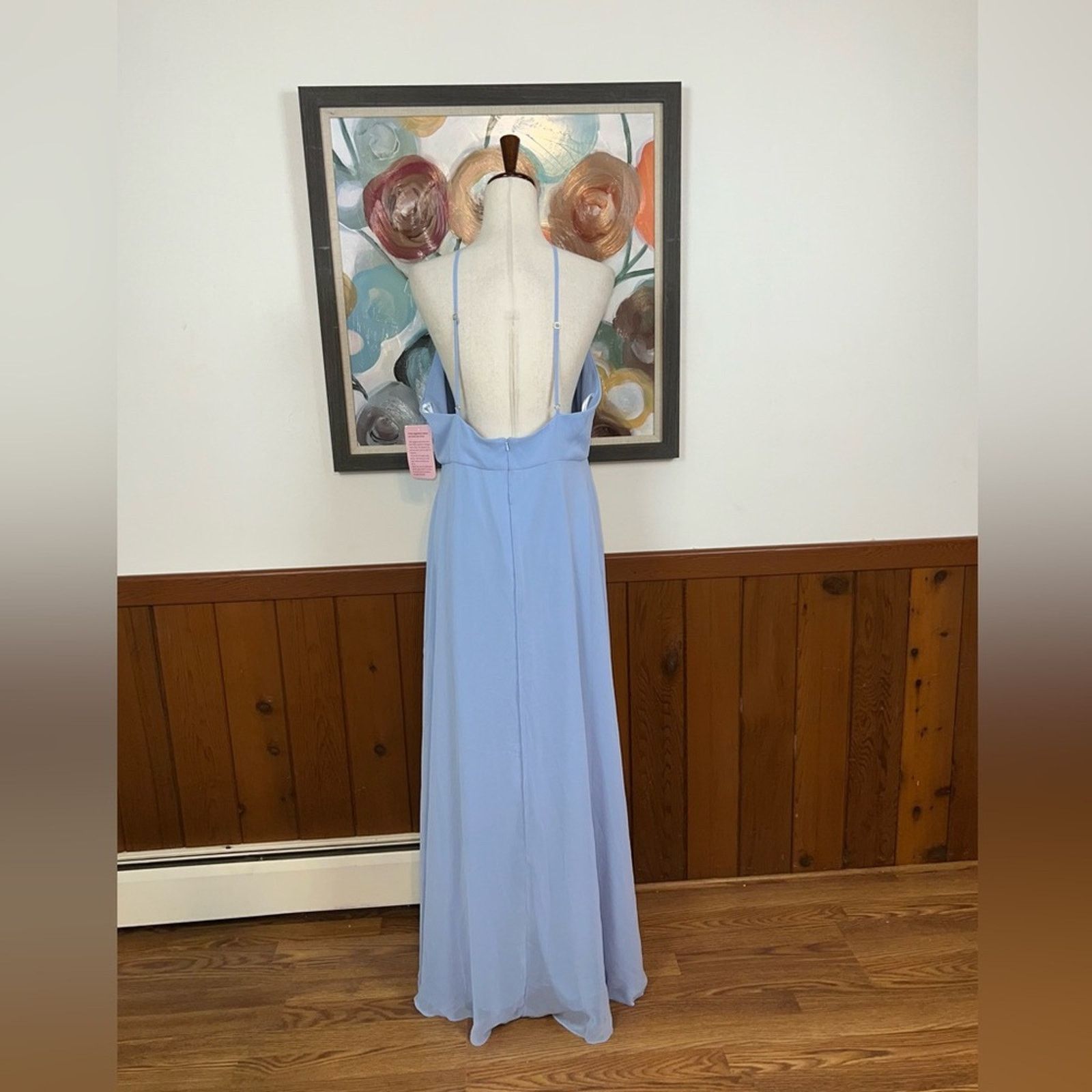 Other Dessy Collection Lovely Halter Chiffon Bridesmaid Gown! Size XL / US 12-14 / IT 48-50 - 5 Thumbnail