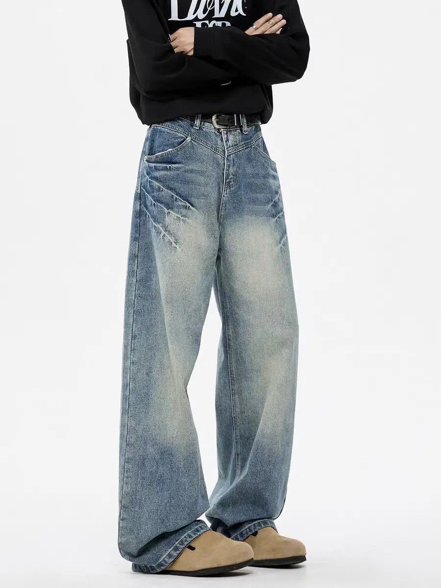 Japanese Brand Vintage washed light blue denim Size US 34 / EU 50 - 5 Thumbnail