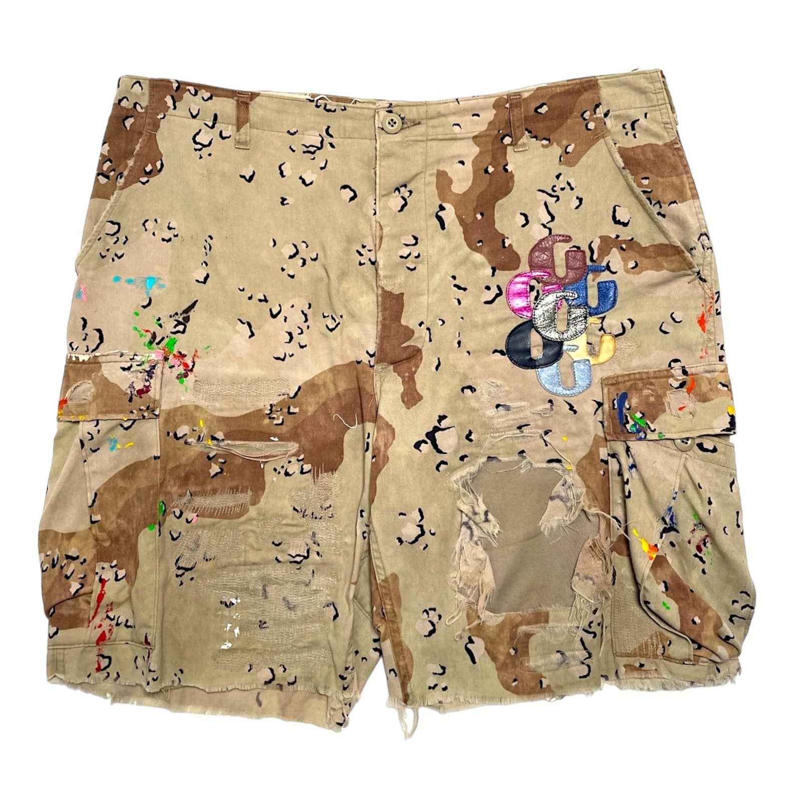 image of Gallery Dept Gallery Department Cargo Shorts Chocolate Chip Camo, Men's (Size 36)