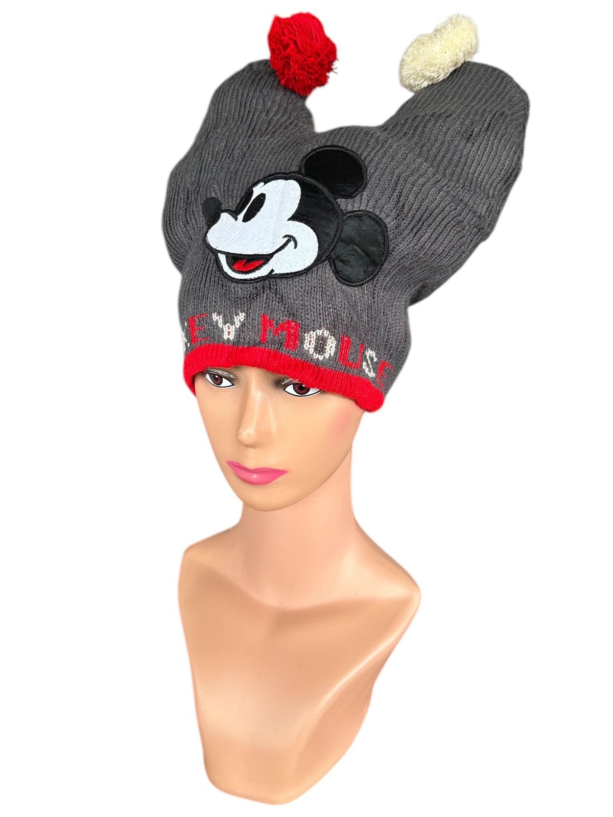 Japanese Brand × Kapital × Vintage Mickey Mouse Horn Bunny Devil big Beanie Hats Size ONE SIZE - 1 Thumbnail