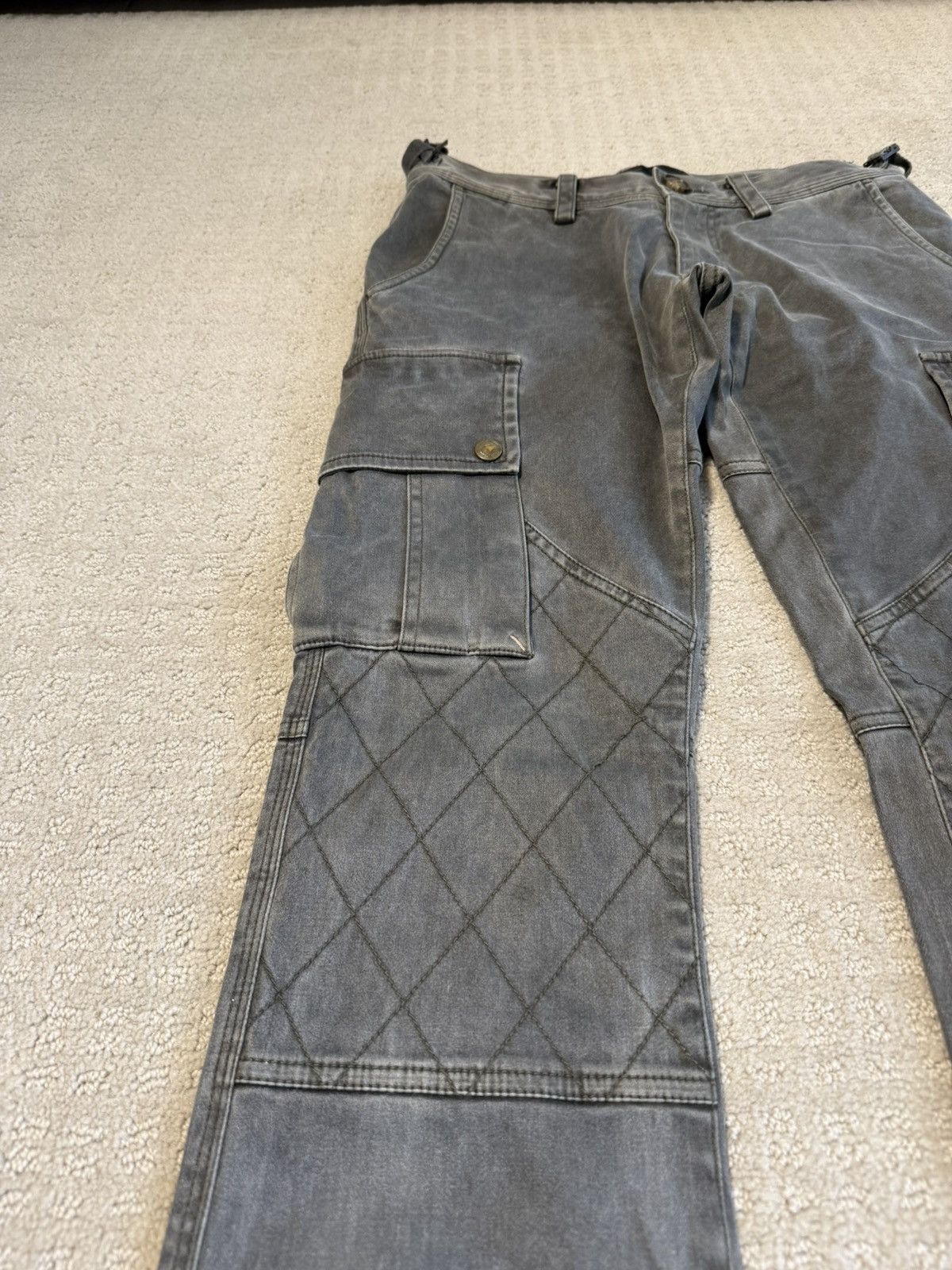 Tete Homme Issey Miyake x Tete Homme Cargo Biker Flare Jeans Size US 29 - 3 Thumbnail