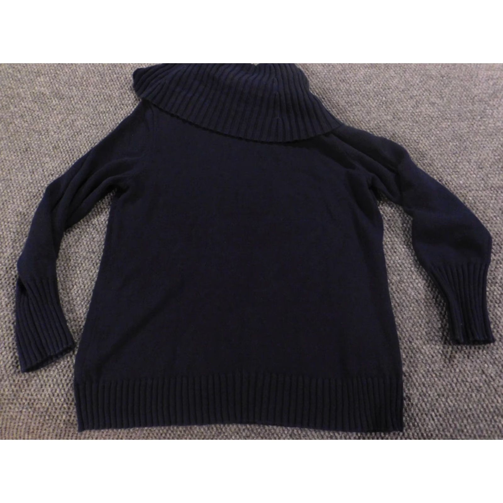 Nautica Nautica Sweater Pullover XL Blue Crew Neck Long Sleeve Crochet Knit Cotton Regular Women - stretch, solid, chunky-knit Size XL / US 12-14 / IT 48-50 - 7 Thumbnail