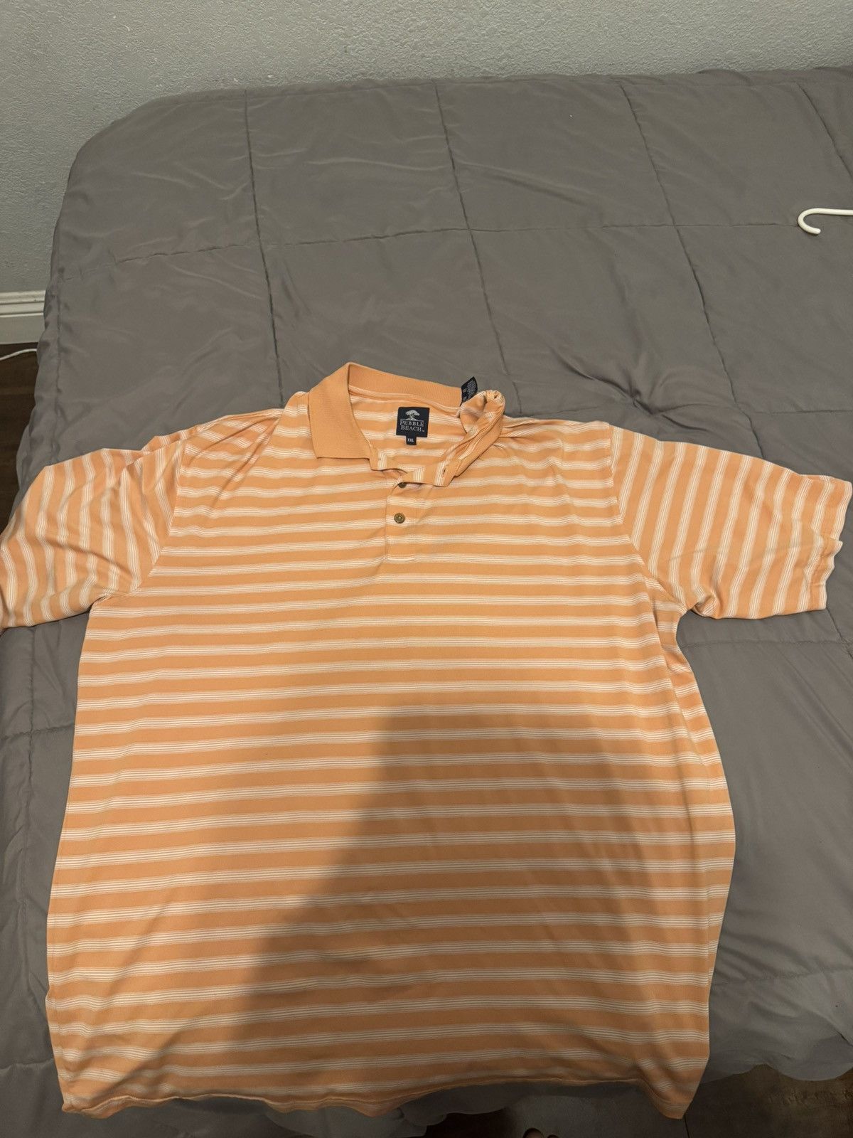 Lone Cypress By Pebble Beach Pebble Beach Golf Striped Polo Shirt XXL Size US XXL / EU 58 / 5 - 2 Thumbnail