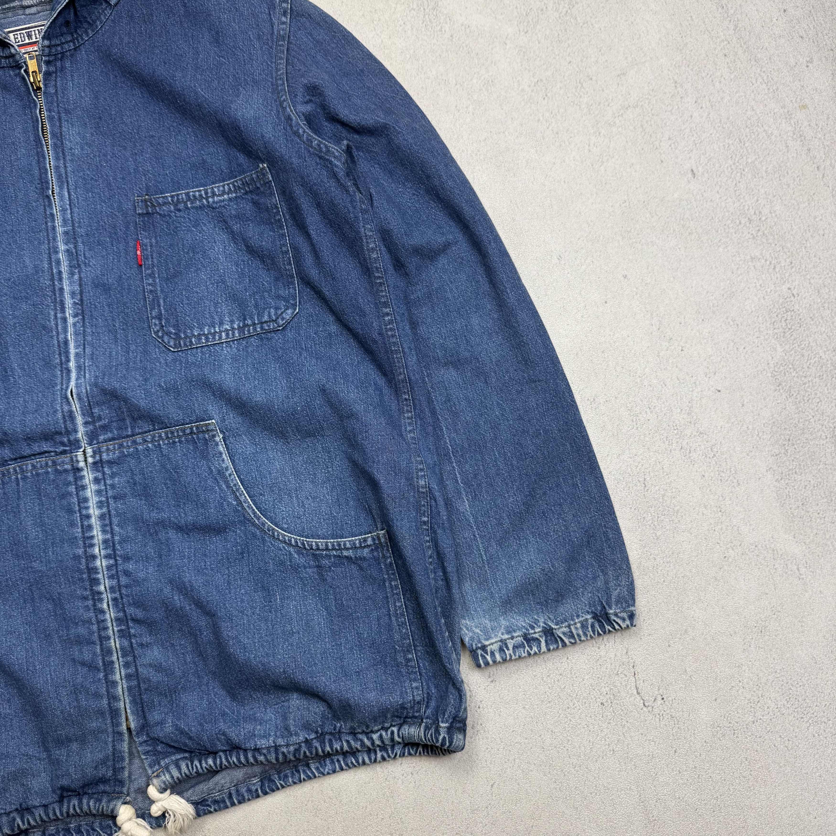 Edwin Vintage Edwin Zip Up Denim Jacket Size US L / EU 52-54 / 3 - 4 Thumbnail