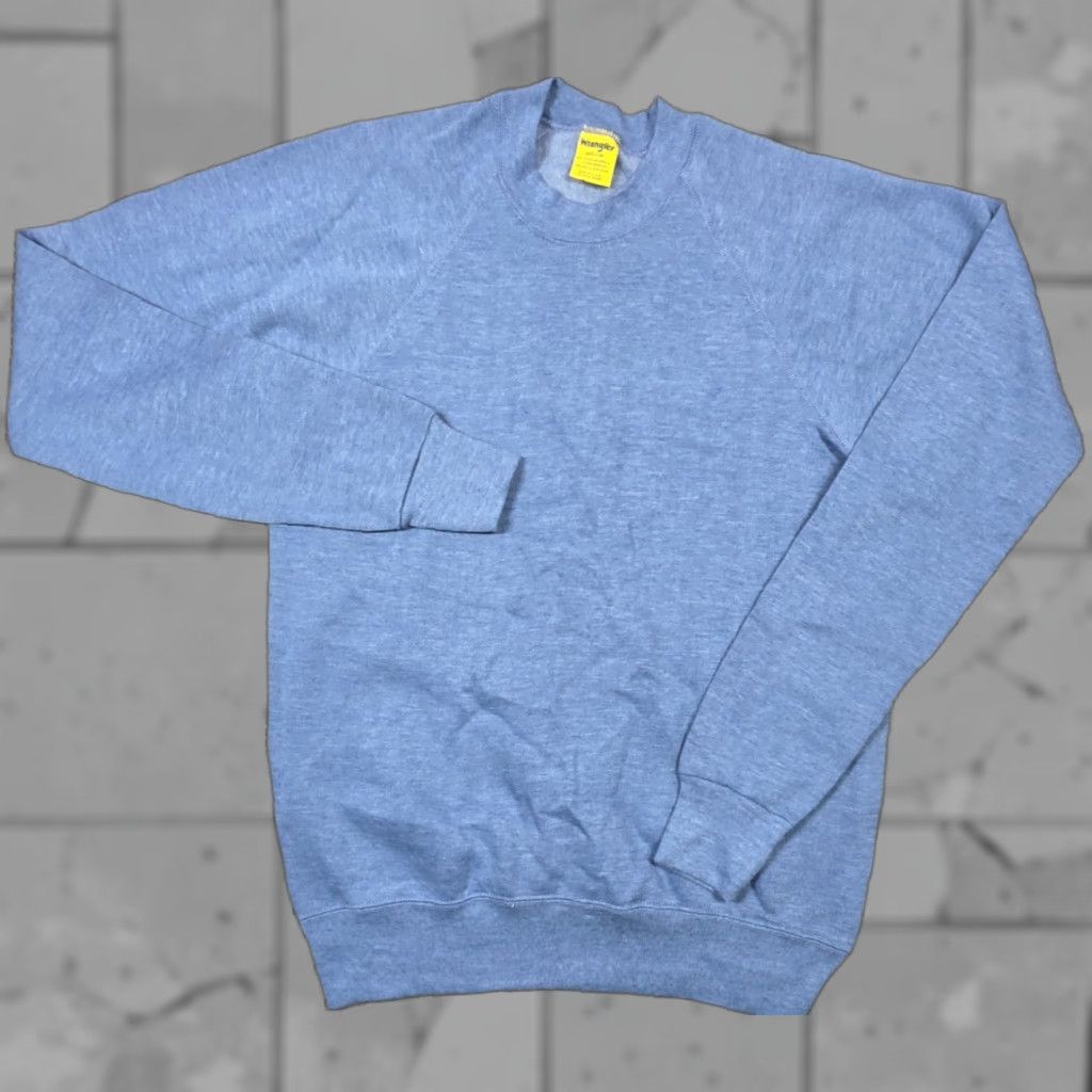 Wrangler VINTAGE Wrangler Raglan Sweatshirt Blue 70s 80s M Crew USA Shirt Men Pullover All Seasons Logo Size US M / EU 48-50 / 2 - 1 Thumbnail