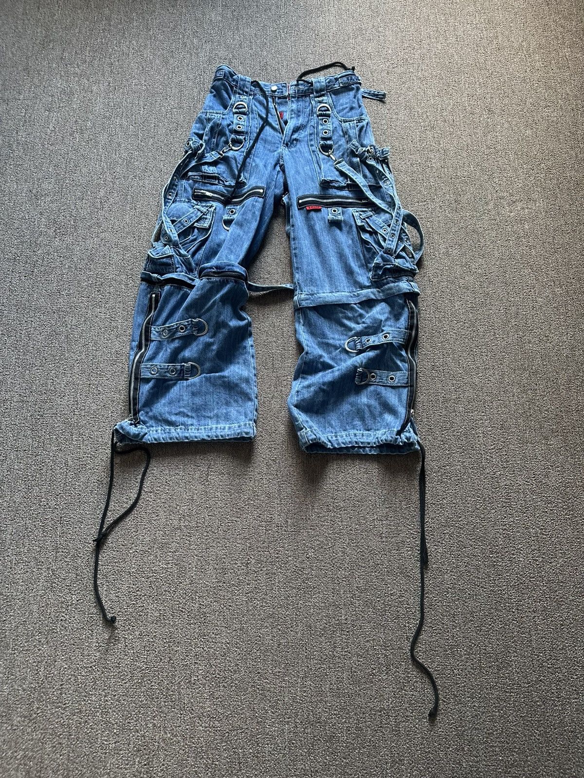 Tripp NYC Tripp NYC Denim X Strap Pants [Light Blue] XXS Size 26" / US 2 / IT 38 - 11 Thumbnail