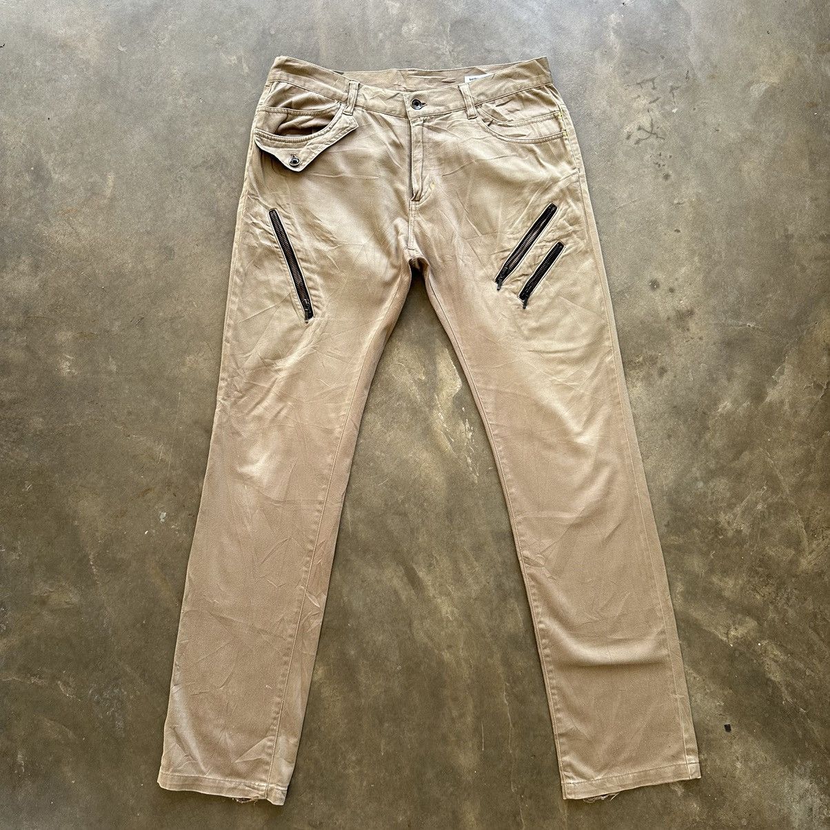 Japanese Brand Distressed Semantic Design Multipocket Zipper Trouser Pant Size US 33 - 1 Thumbnail