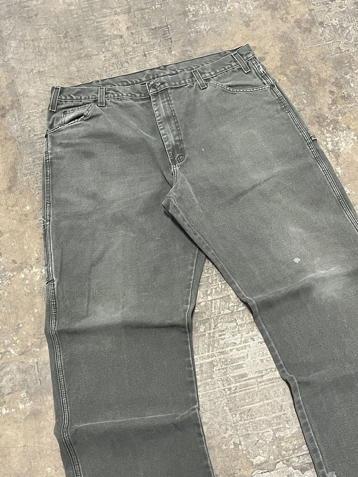 Carhartt × Dickies × Vintage Faded green dickies workwear pants baggy fit y2k hype Size US 36 / EU 52 - 9 Thumbnail