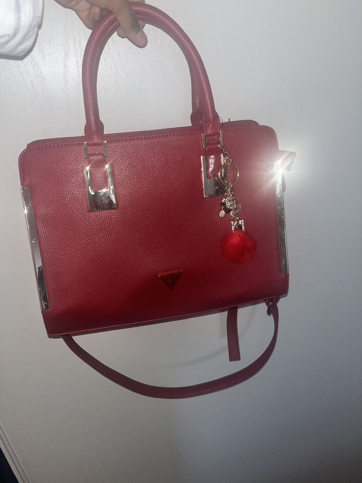 Coach × Gucci × Guess Red Guess Handle Bag w Shoulder Strap Size ONE SIZE - 2 Thumbnail